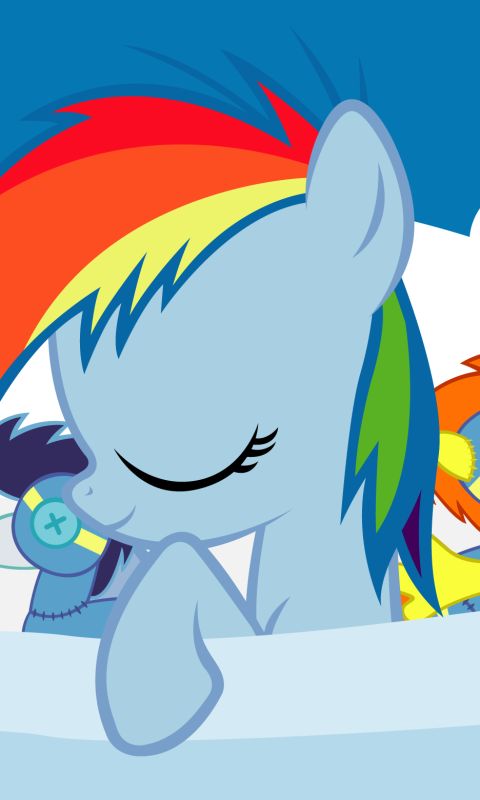 Descarga gratuita de fondo de pantalla para móvil de Mi Pequeño Pony, Series De Televisión, My Little Pony: La Magia De La Amistad, Carrera De Arcoiris.