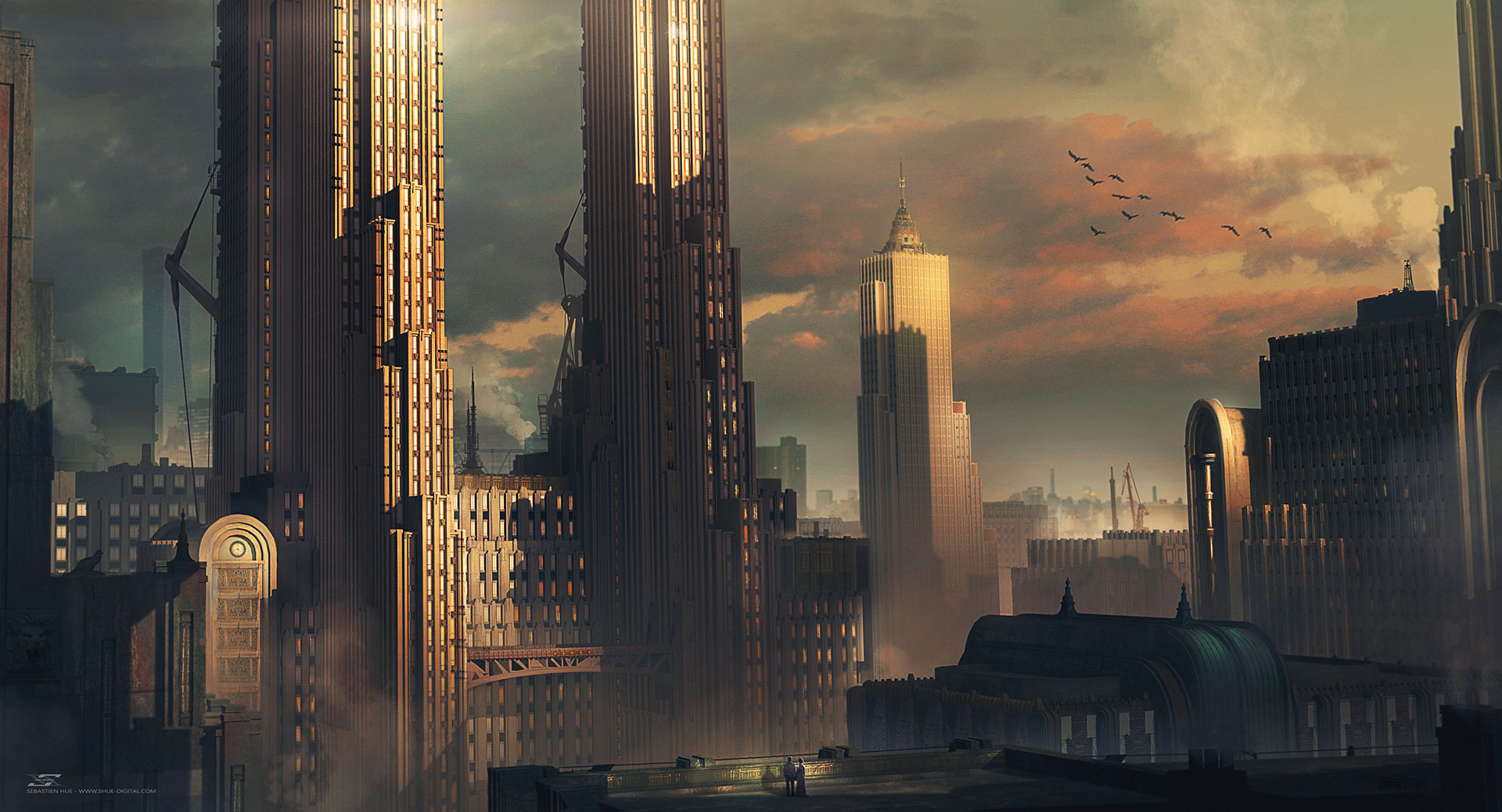 Download mobile wallpaper City, Skyscraper, Building, Sci Fi for free.
