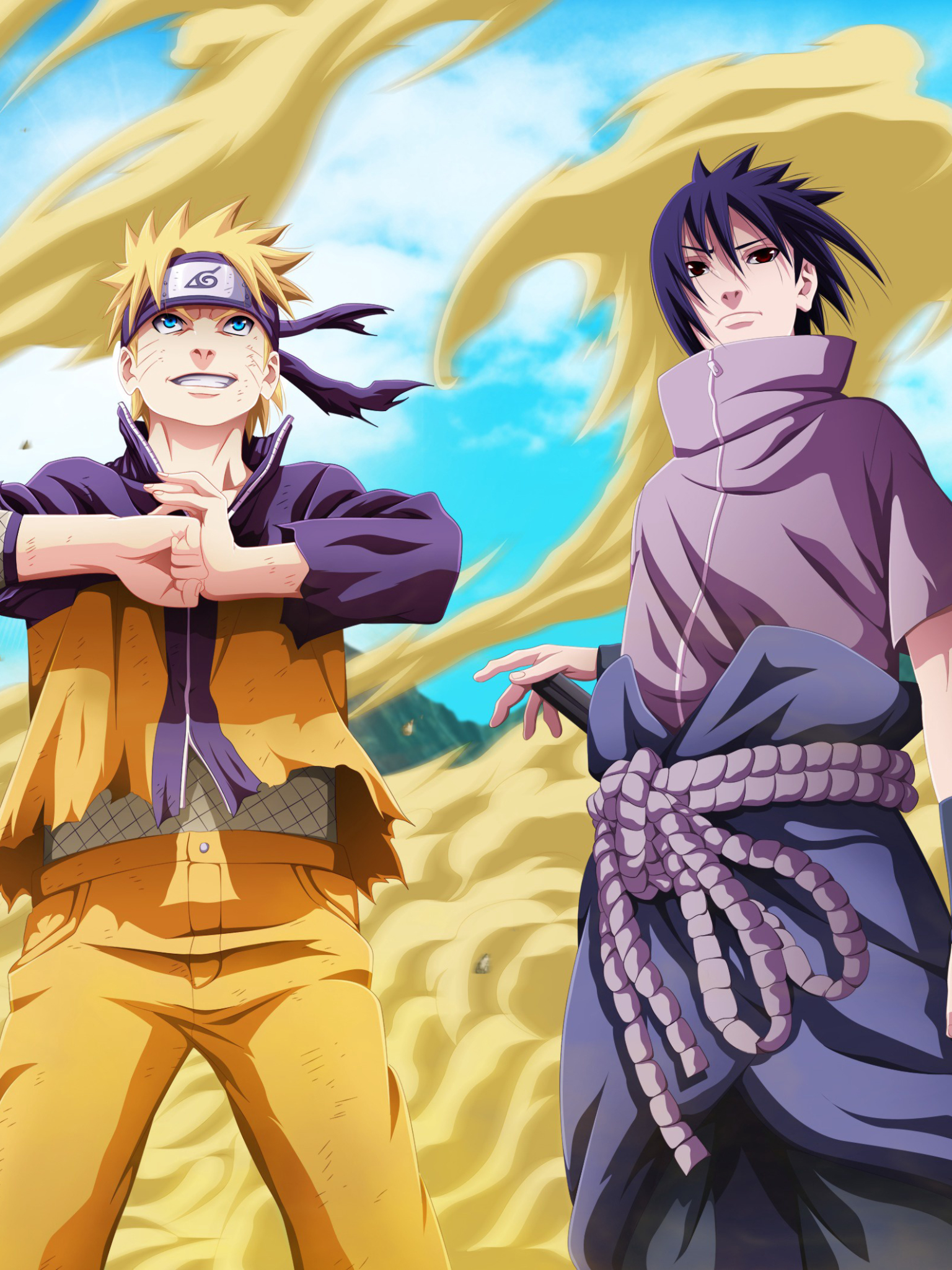 Free download wallpaper Anime, Naruto, Sasuke Uchiha, Naruto Uzumaki on your PC desktop