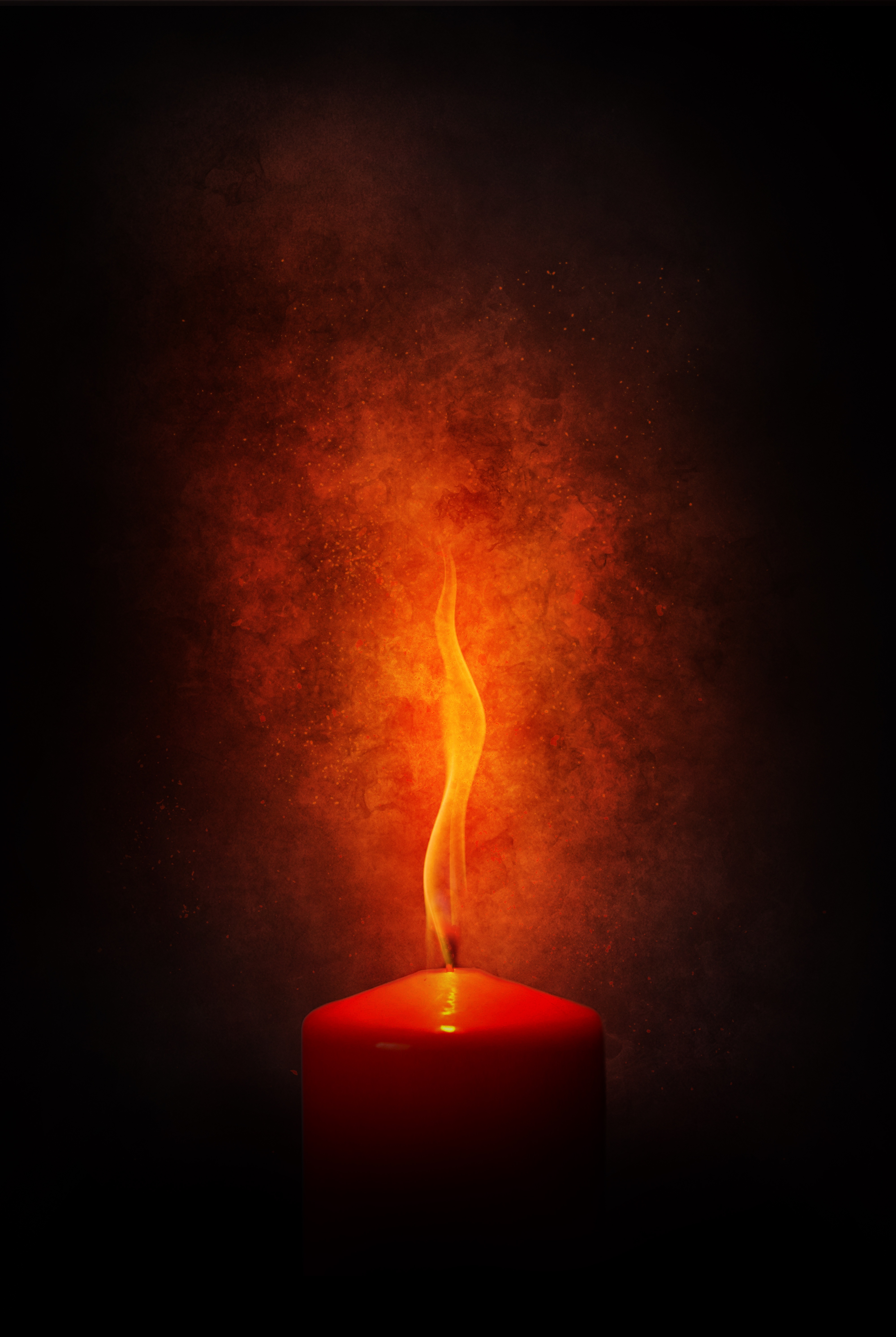 burn, candle, dark, fire, flame, to burn HD wallpaper
