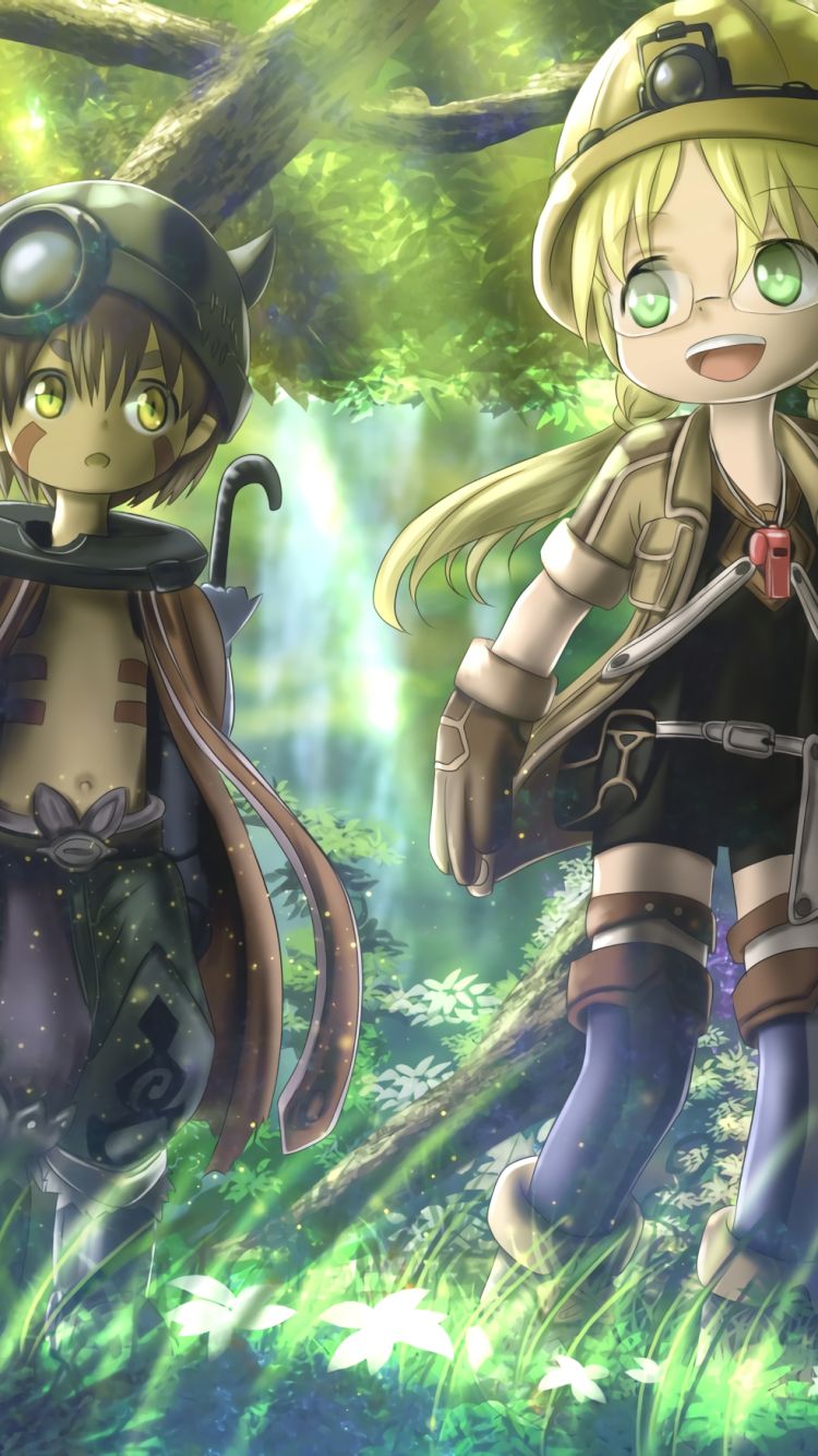 regu (made in abyss), anime, made in abyss, riko (made in abyss)