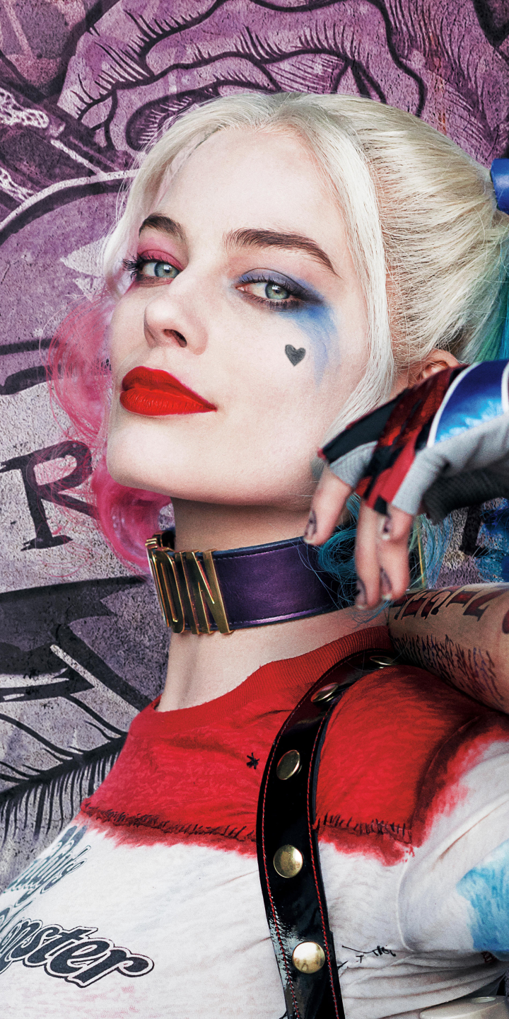 Handy-Wallpaper Filme, Harley Quinn, The Suicide Squad, Margot Robbie kostenlos herunterladen.