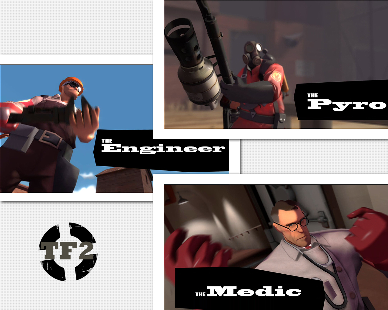 video game, engineer (team fortress), medic (team fortress), pyro (team fortress), team fortress 2