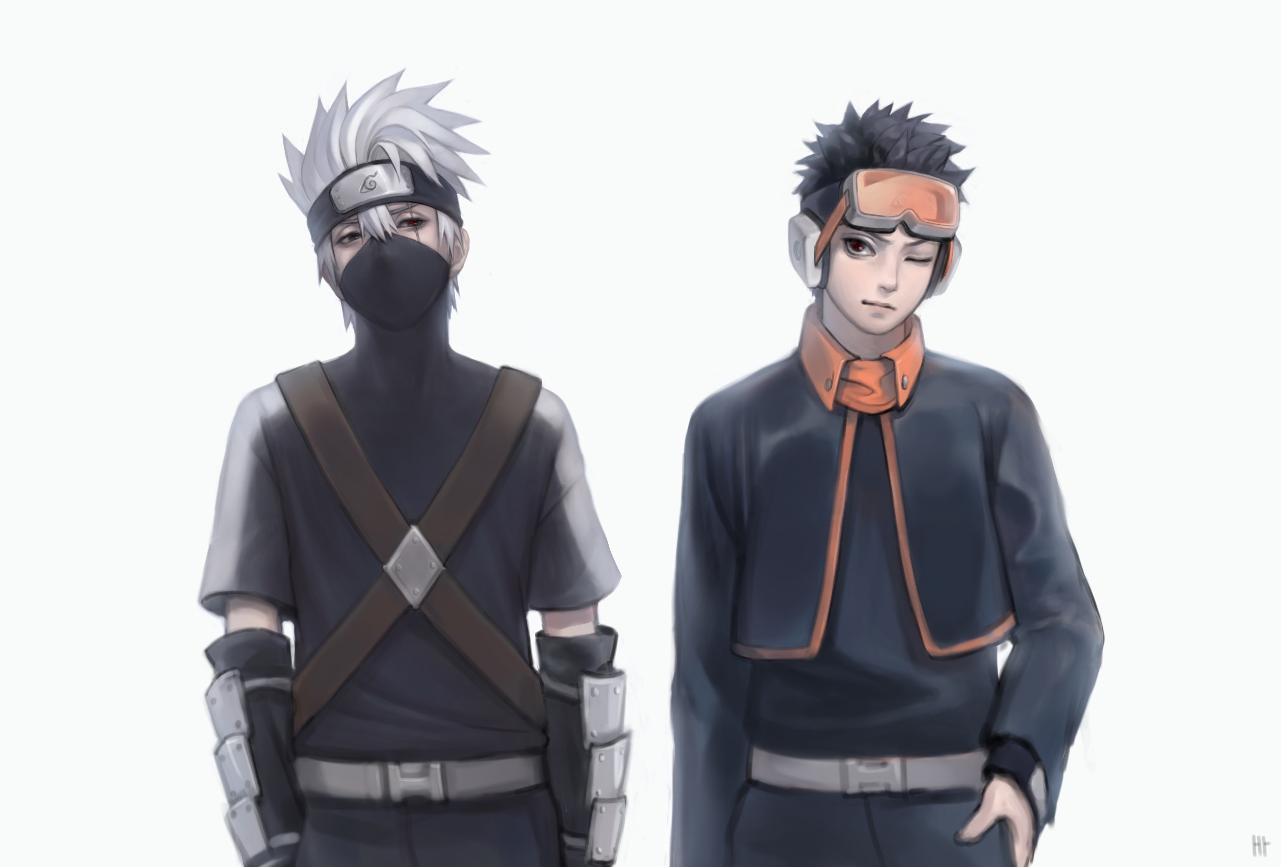 Descarga gratuita de fondo de pantalla para móvil de Naruto, Animado, Kakashi Hatake, Obito Uchiha.