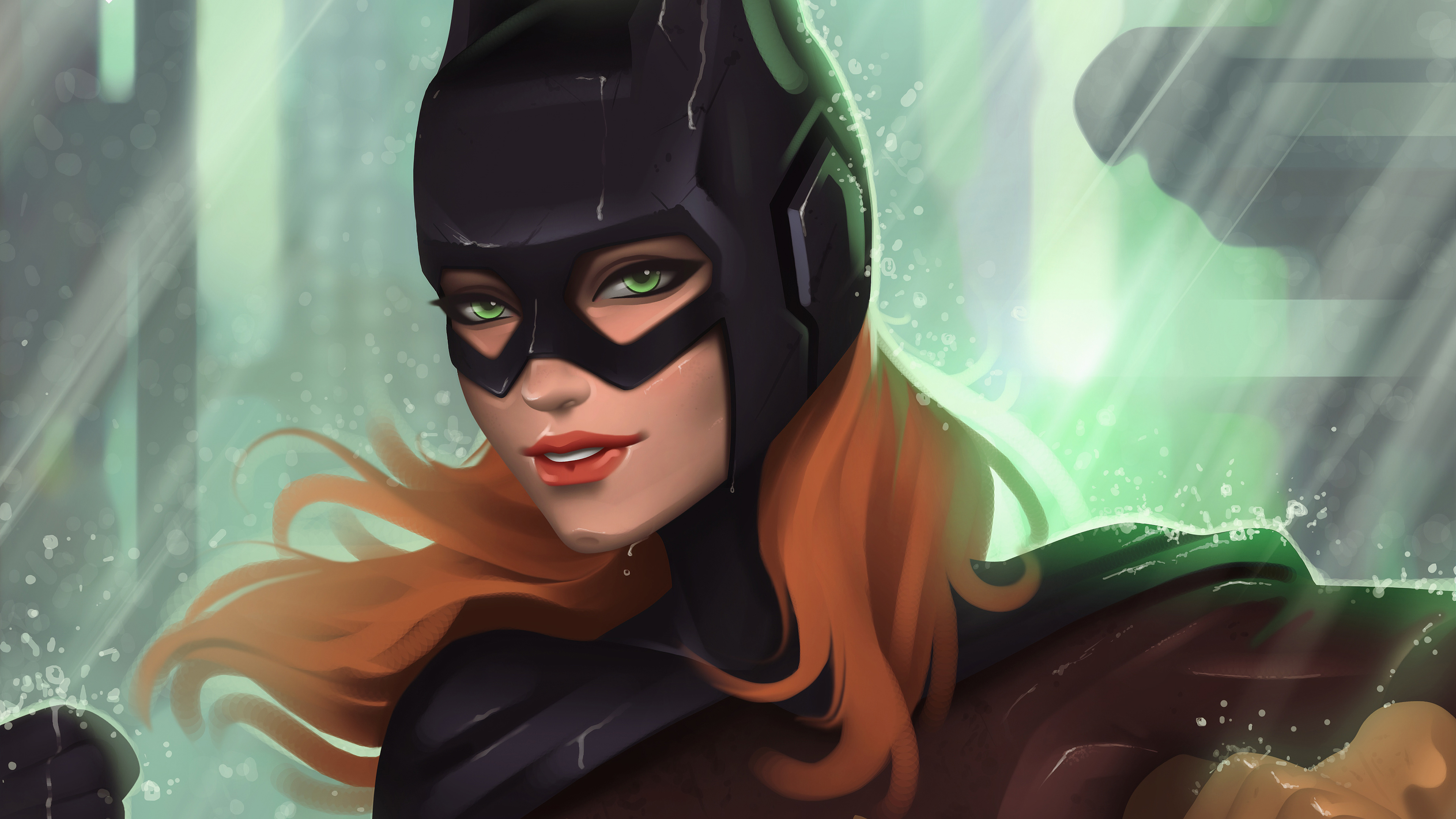 Download mobile wallpaper Batman, Green Eyes, Comics, Batgirl for free.