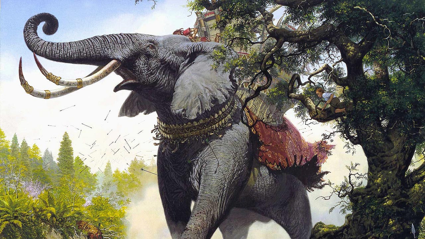 Free download wallpaper Fantasy, Elephant, Fantasy Animals on your PC desktop