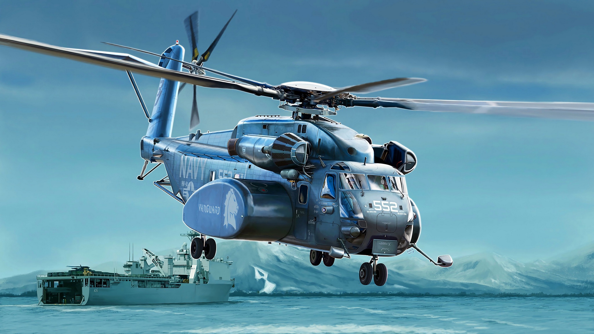 sikorsky ch 53 sea stallion, military, helicopter, transport aircraft, military helicopters
