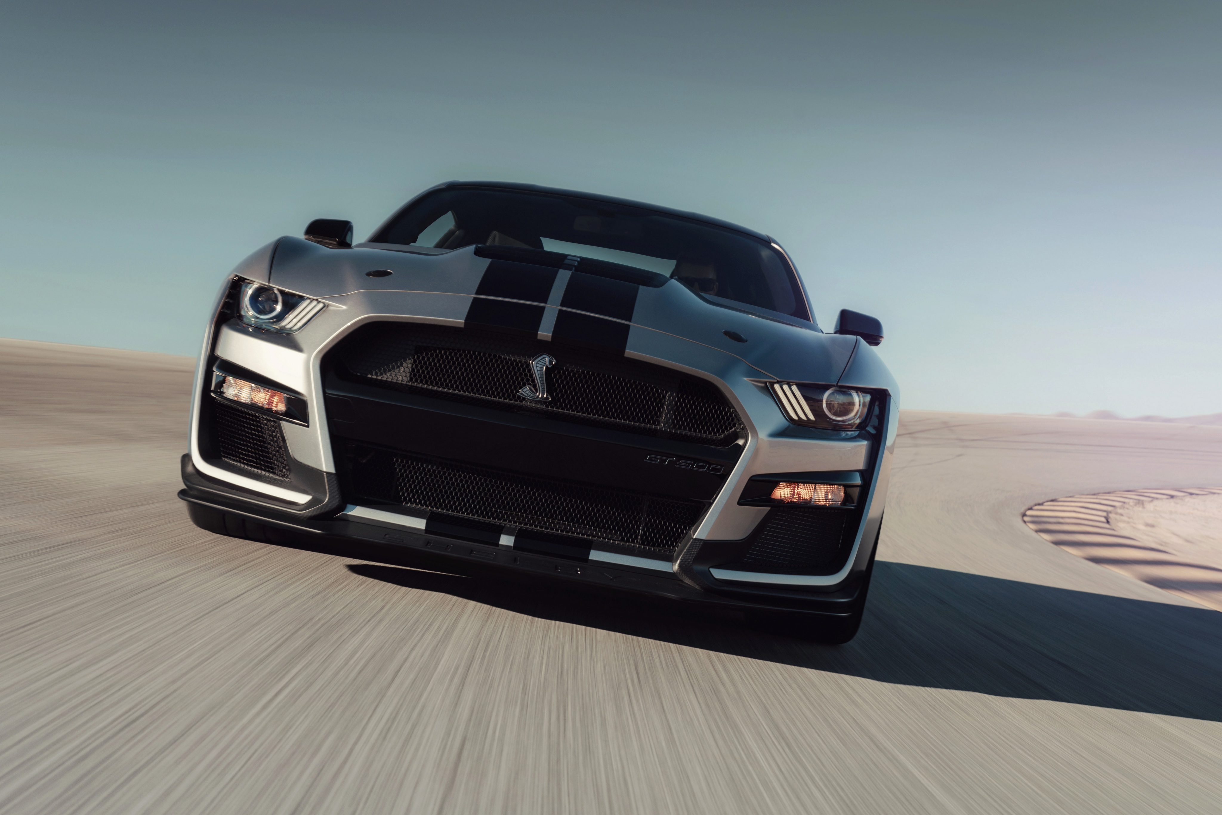 Handy-Wallpaper Ford, Ford Mustang, Muscle Car, Ford Mustang Shelby Gt500, Fahrzeuge, Silbernes Auto, Ford Mustang Shelby kostenlos herunterladen.