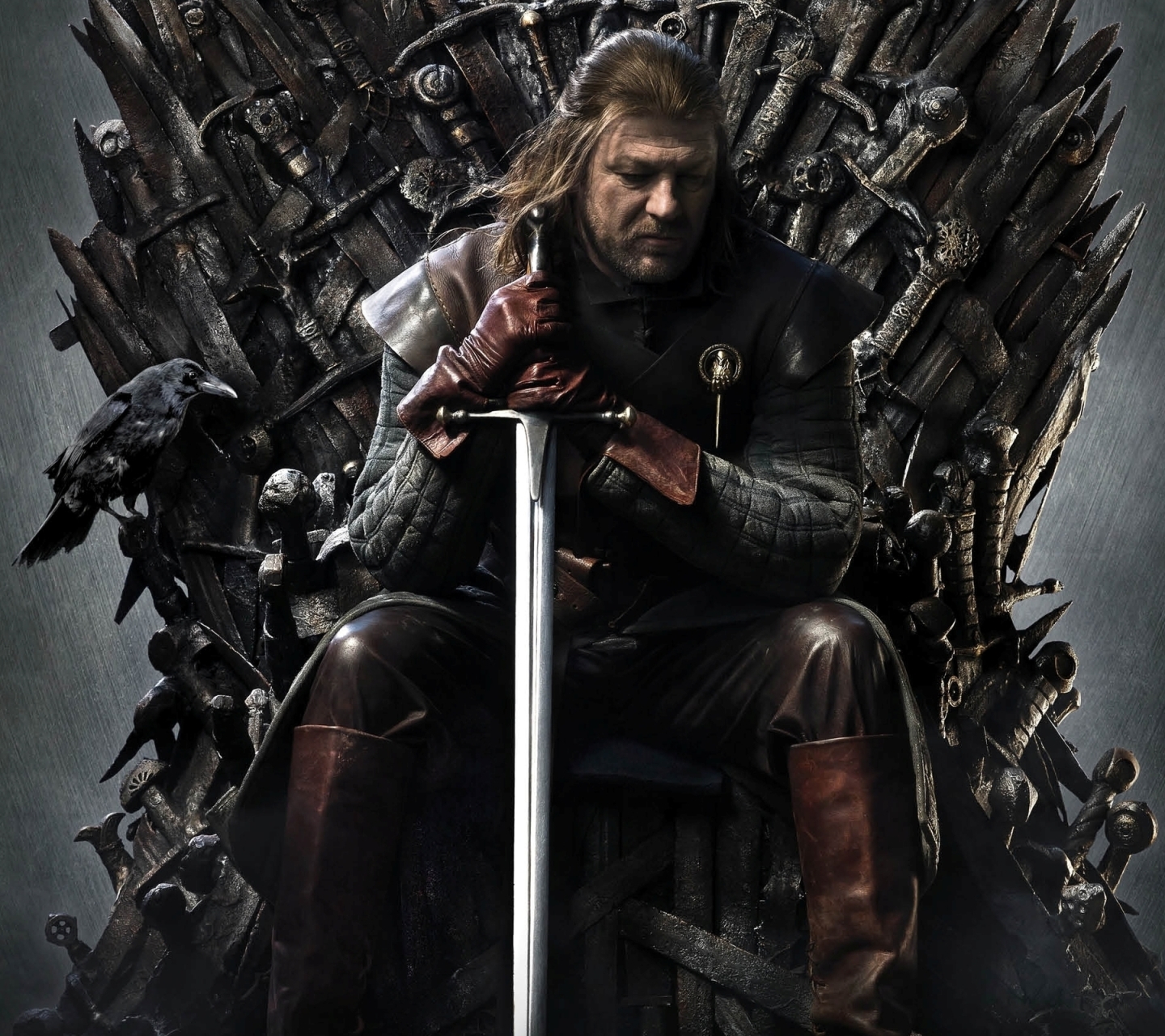 Download mobile wallpaper Game Of Thrones, Tv Show, Eddard Stark, Sean Bean, Iron Throne for free.