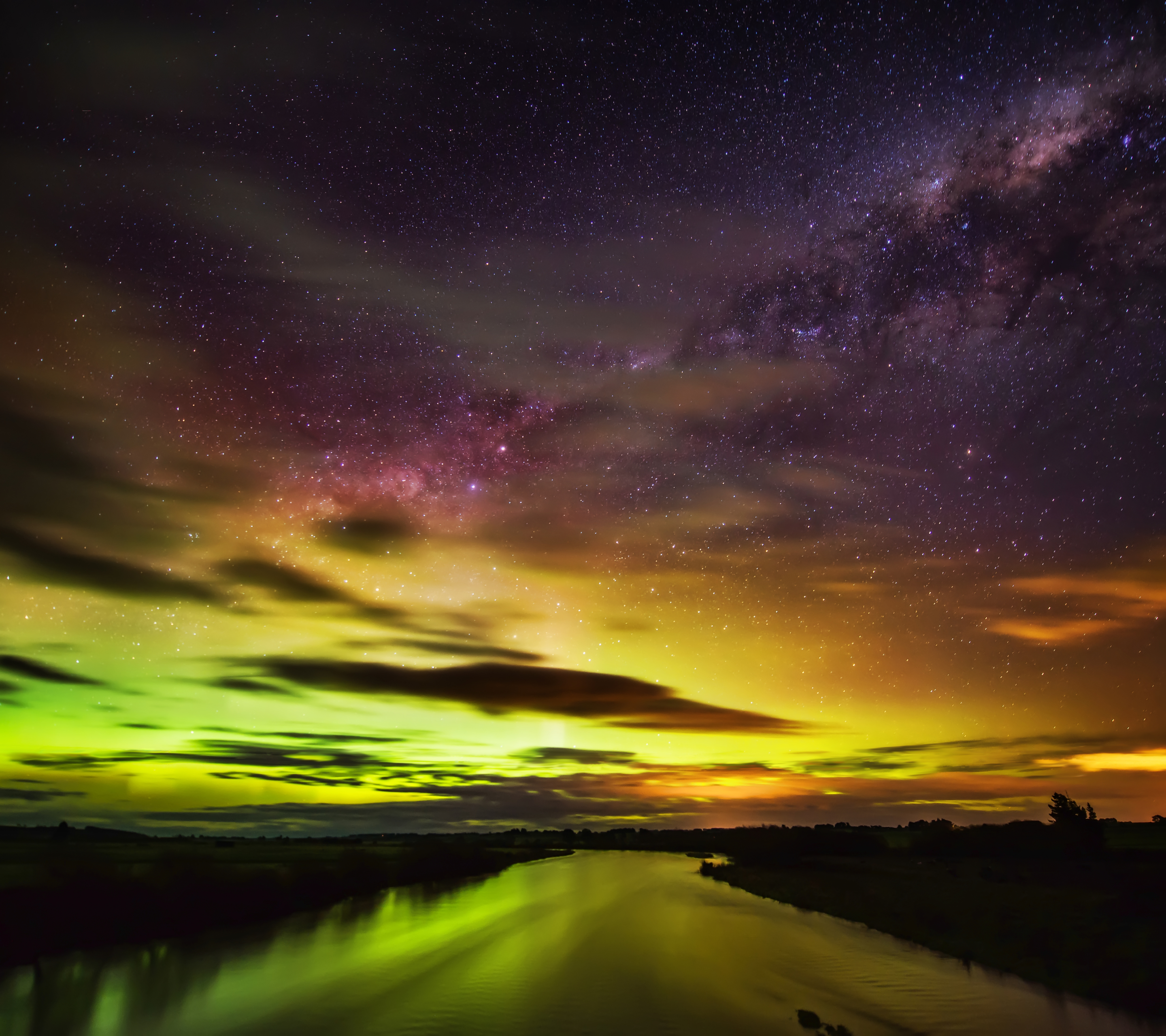 Download mobile wallpaper Nature, Sky, New Zealand, Earth, Aurora Borealis, Aurora Australis for free.