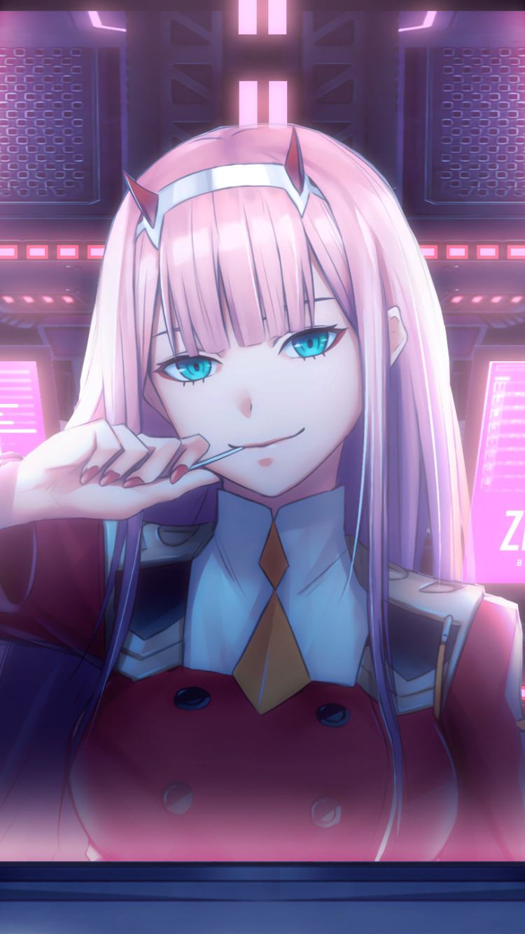 Handy-Wallpaper Animes, Darling In The Franxx, Zero Two (Liebling Im Franxx) kostenlos herunterladen.