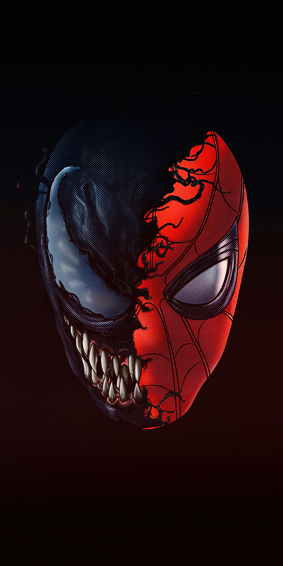 Download mobile wallpaper Spider Man, Venom, Comics, Minimalist, Marvel Comics for free.