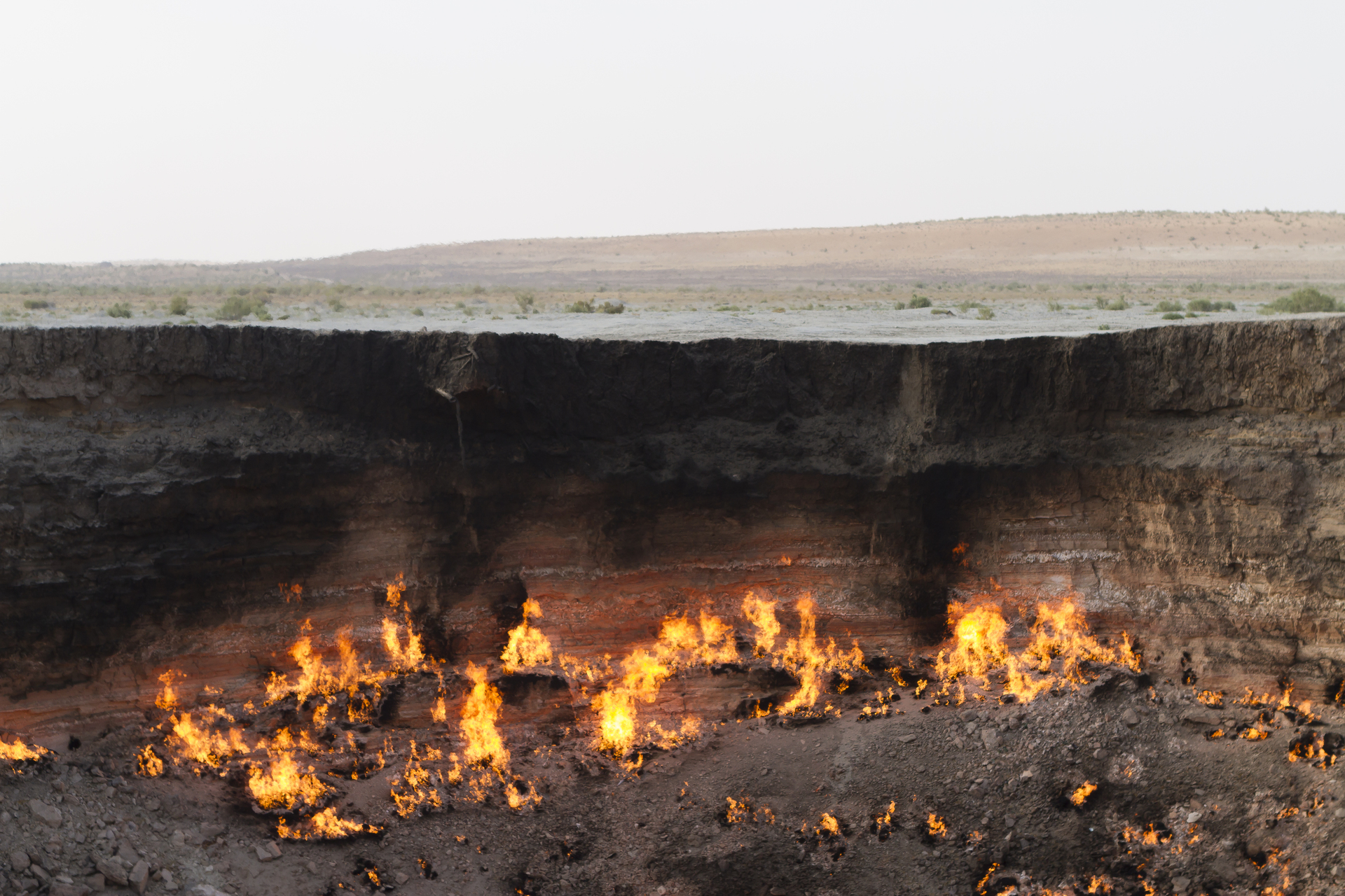 1031340 baixar imagens terra/natureza, cratera de gás de darvaza, turcomenistão - papéis de parede e protetores de tela gratuitamente