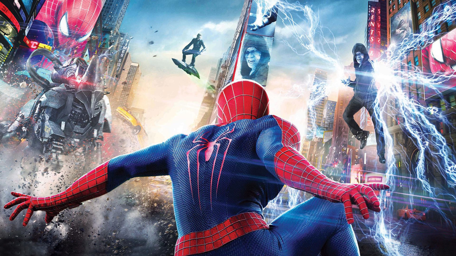 Laden Sie das Filme, Spider Man, Peter Parker, The Amazing Spider Man 2: Rise Of Electro, Hobgoblin (Marvel Comics), Harry Osborn-Bild kostenlos auf Ihren PC-Desktop herunter