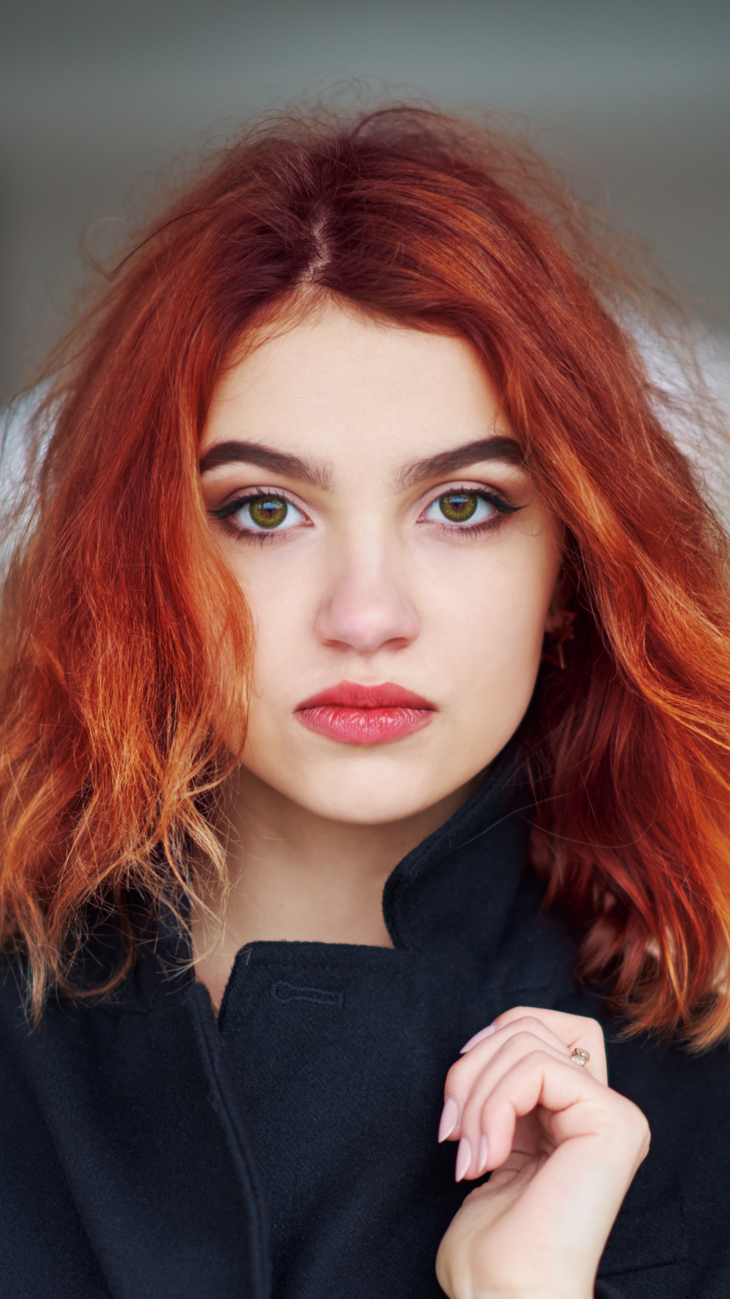 Download mobile wallpaper Redhead, Model, Women, Green Eyes for free.