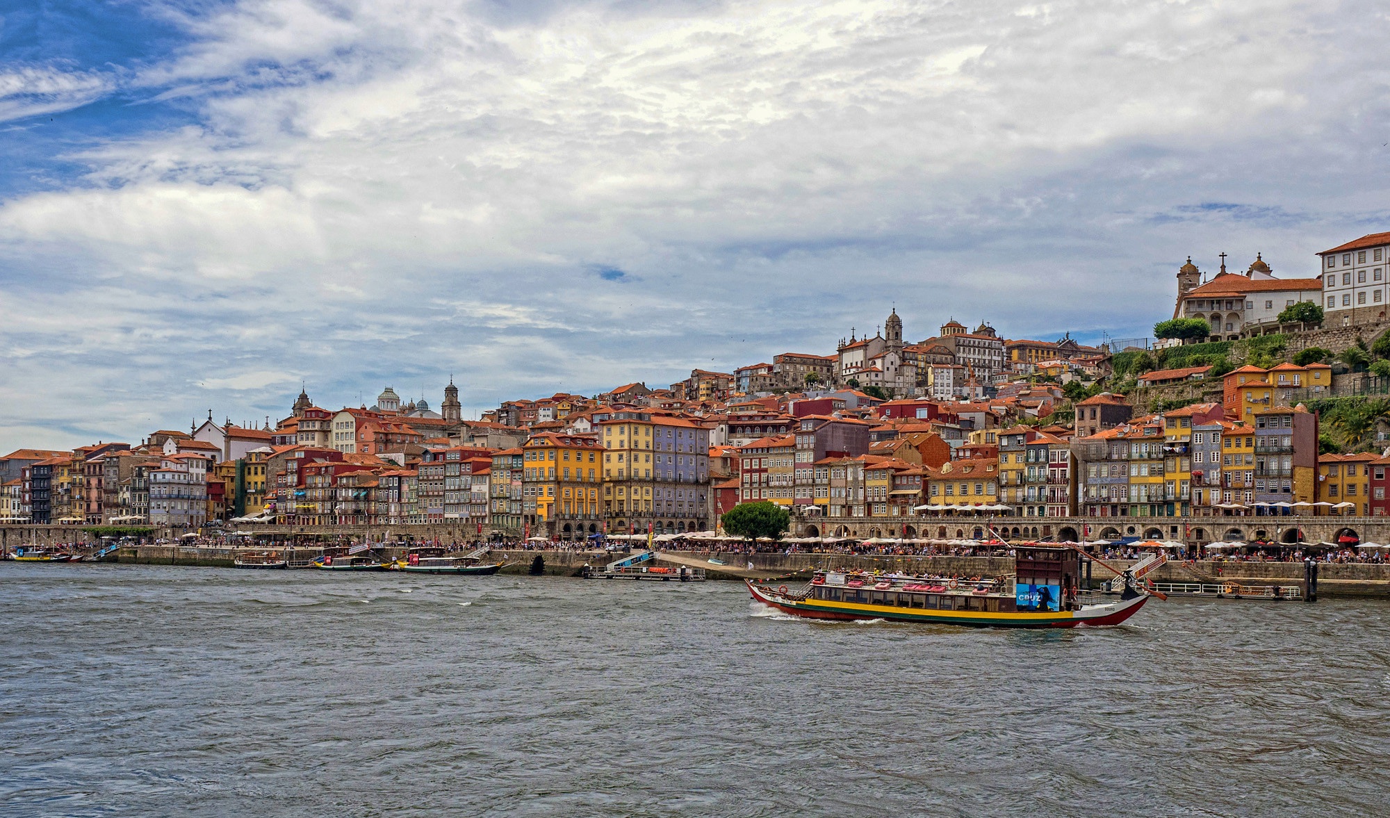 man made, porto, boat, building, house, portugal, river, cities