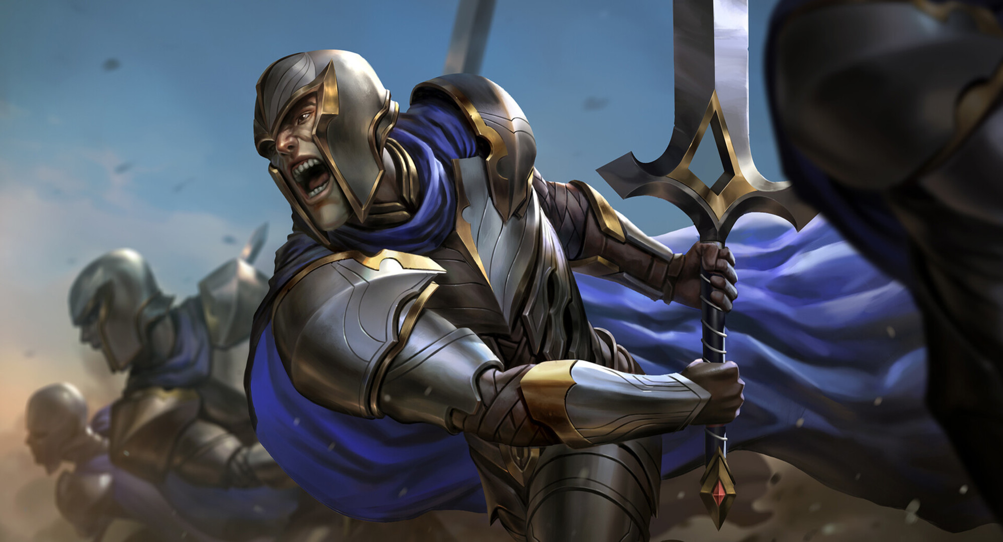 Download mobile wallpaper Knight, Armor, Video Game, Legends Of Runeterra for free.