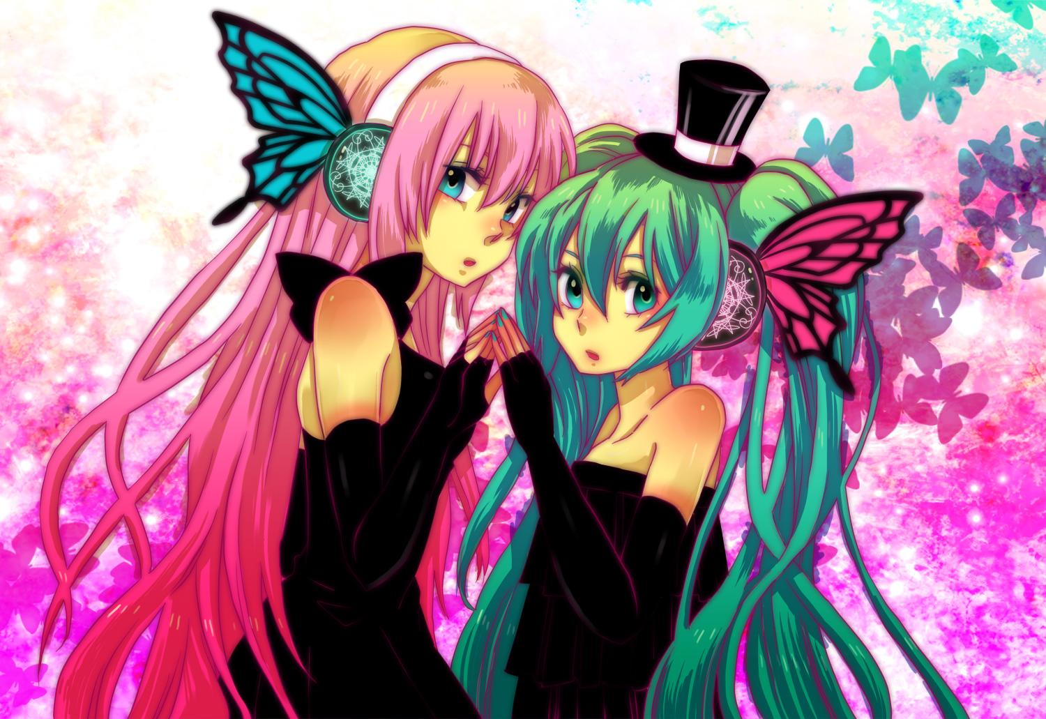Download mobile wallpaper Magnet (Vocaloid), Luka Megurine, Vocaloid, Hatsune Miku, Anime for free.