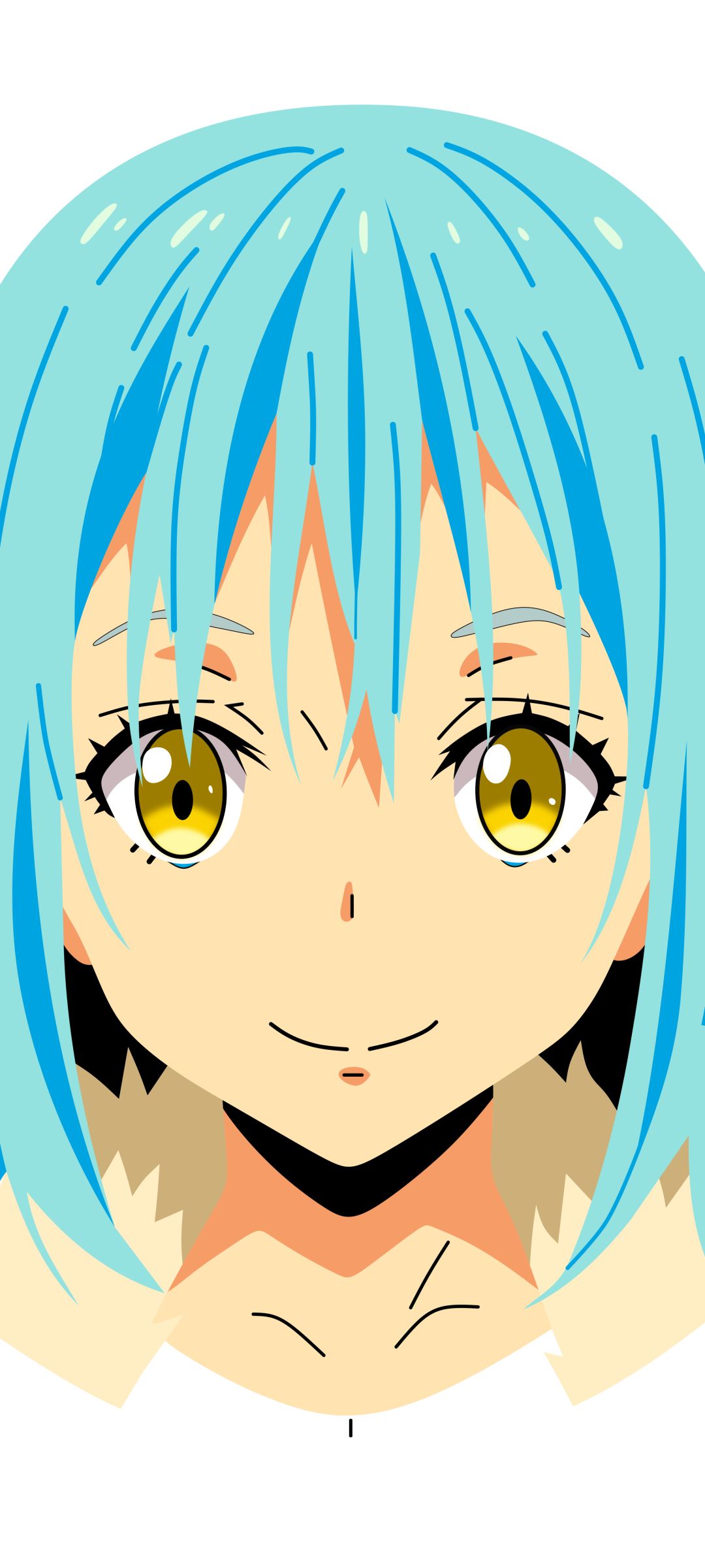 Download mobile wallpaper Anime, Face, Minimalist, Rimuru Tempest, That Time I Got Reincarnated As A Slime for free.