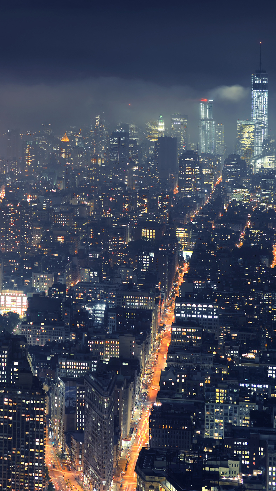 Download mobile wallpaper Cities, Night, Usa, City, New York, Man Made for free.