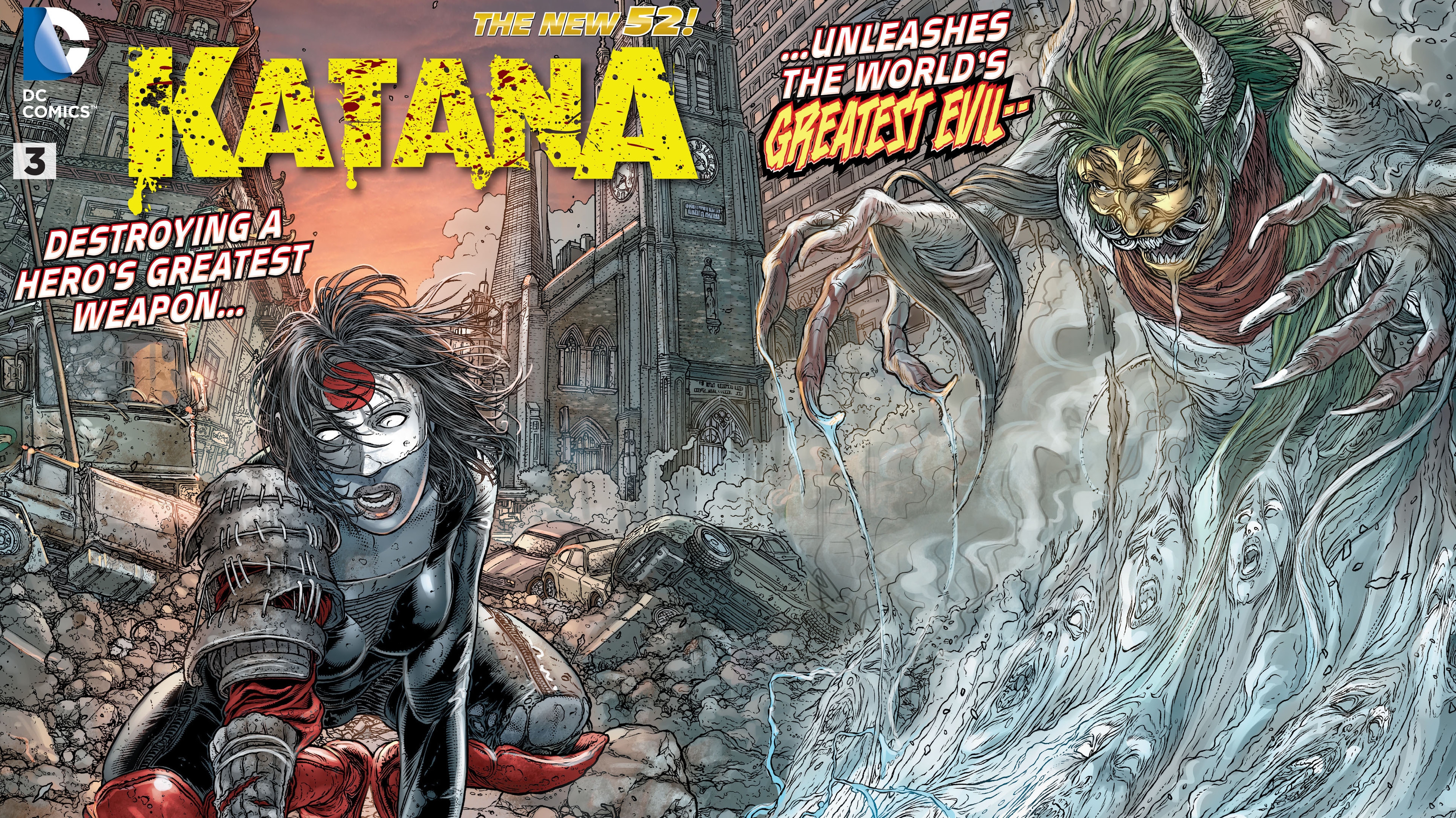 Laden Sie das Katana, Comics-Bild kostenlos auf Ihren PC-Desktop herunter