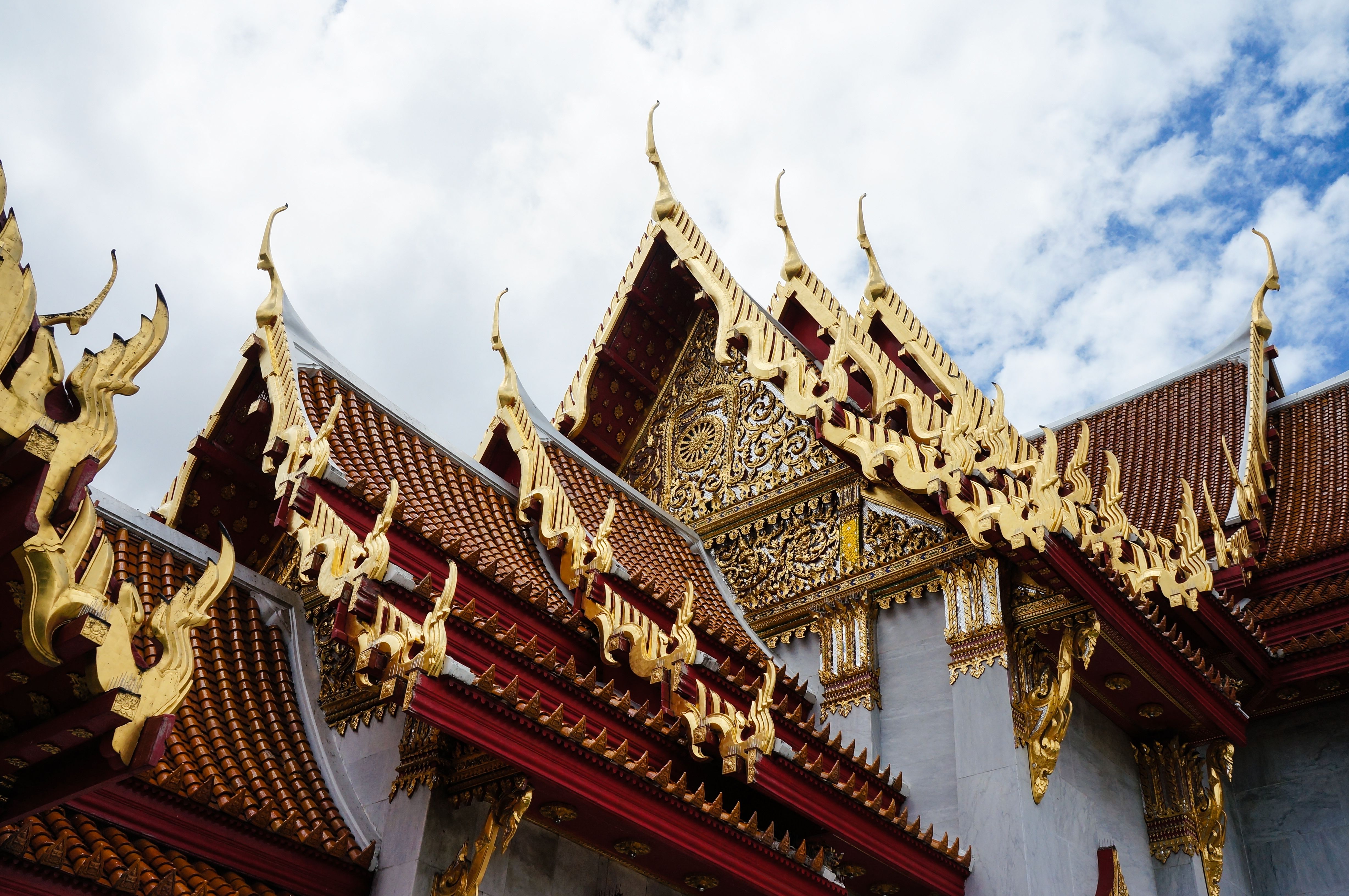 bangkok, religious, wat benchamabophit, buddhist, marble temple, thailand, temples