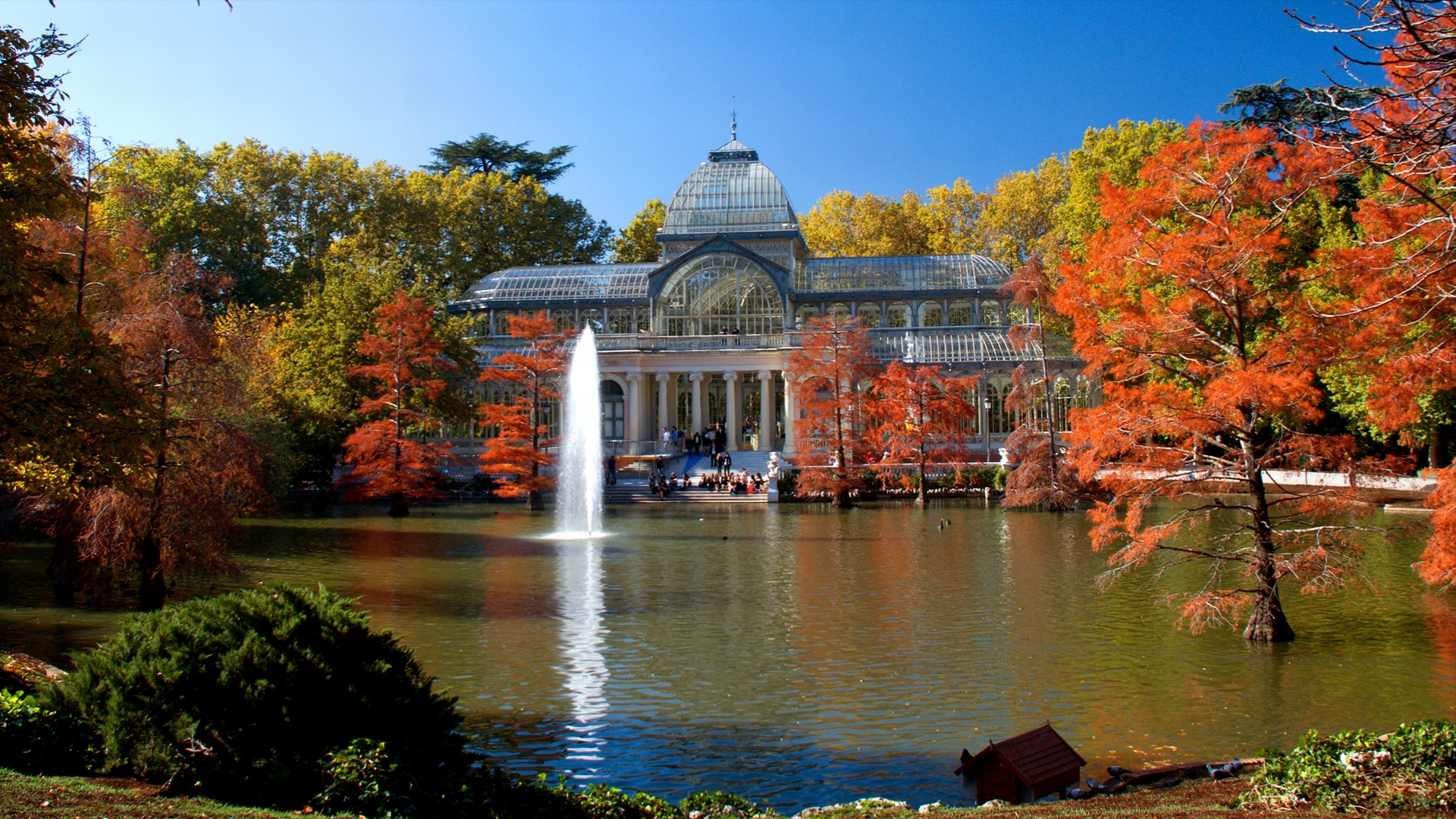 642176 Hintergrundbild herunterladen menschengemacht, palacio de cristal - Bildschirmschoner und Bilder kostenlos