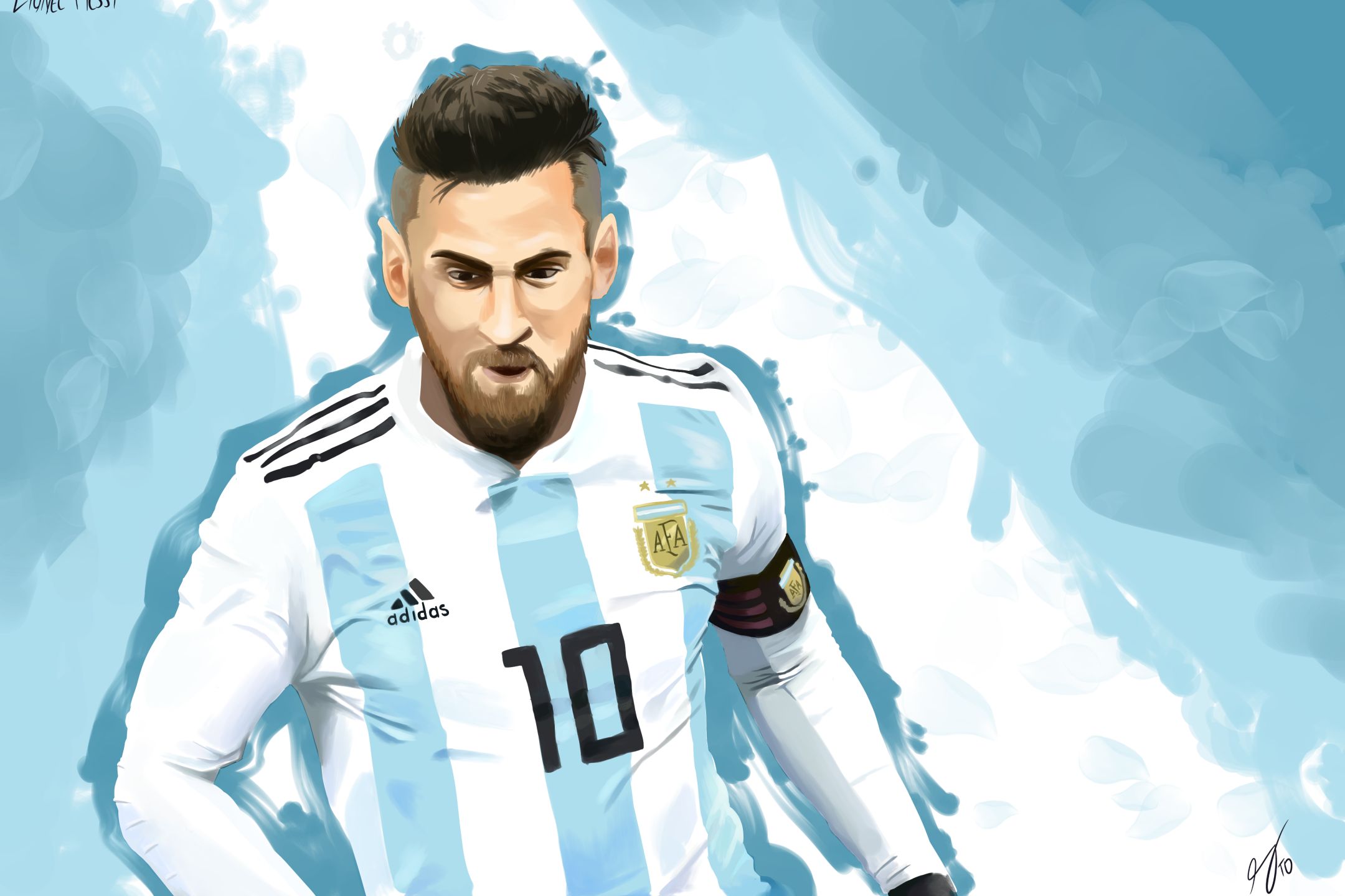 Baixar papel de parede para celular de Desenho, Esportes, Futebol, Lionel Messi, Argentino gratuito.