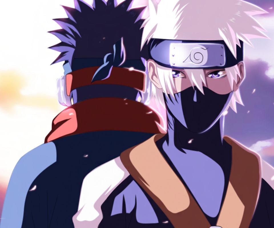 Descarga gratuita de fondo de pantalla para móvil de Naruto, Animado, Kakashi Hatake, Obito Uchiha.