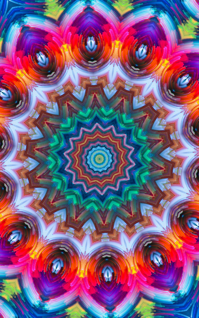 Download mobile wallpaper Abstract, Pattern, Colors, Kaleidoscope, Psychedelic for free.