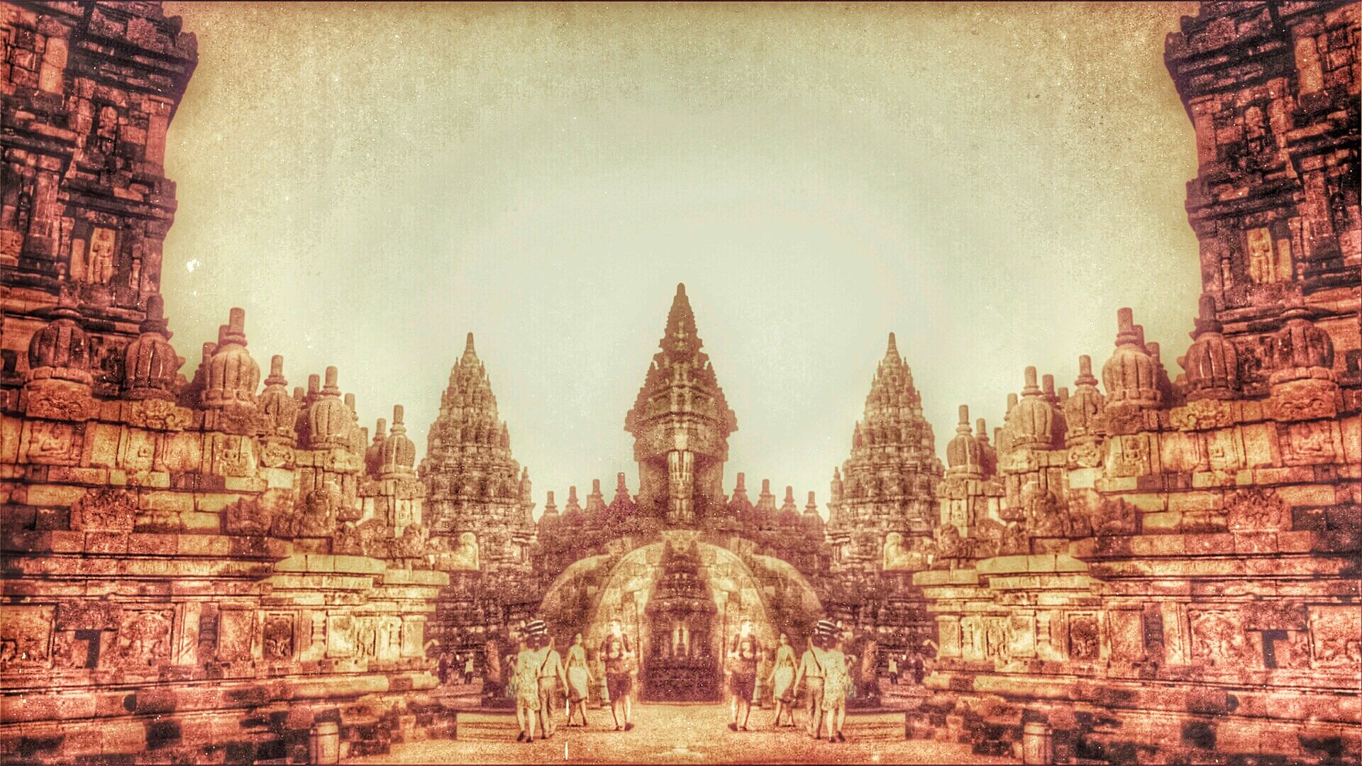 372096 Hintergrundbild herunterladen tempel, religiös, prambanan tempel, hindu tempel, indonesien, java (indonesien) - Bildschirmschoner und Bilder kostenlos