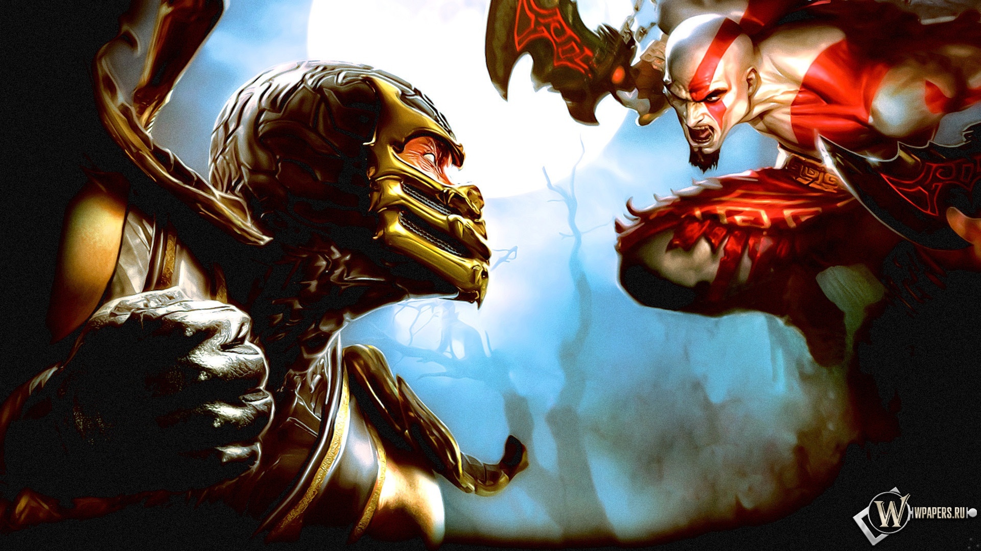 kratos (god of war), video game, collage