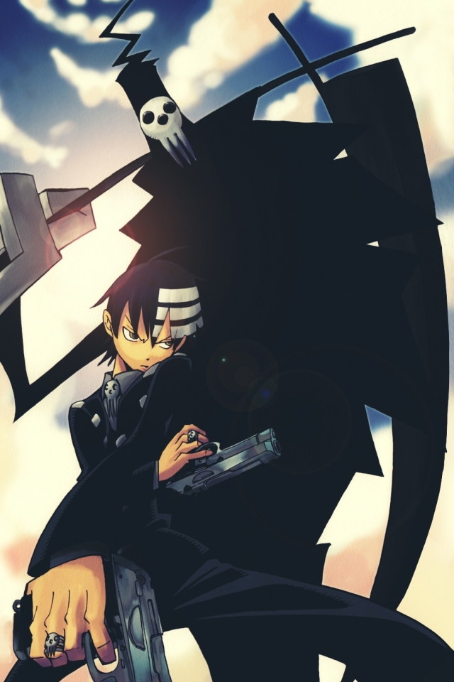 Download mobile wallpaper Anime, Gun, Death The Kid, Shinigami, Soul Eater for free.