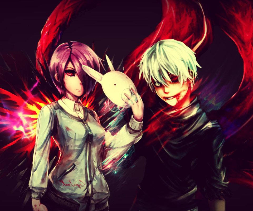 Baixe gratuitamente a imagem Anime, Ken Kaneki, Tokyo Ghoul, Touka Kirishima na área de trabalho do seu PC