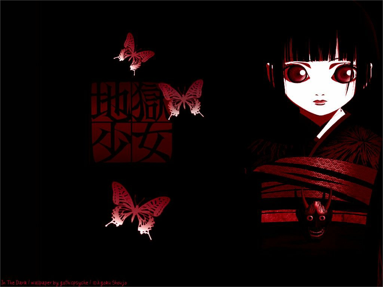 Handy-Wallpaper Animes, Jigoku Shōjo kostenlos herunterladen.