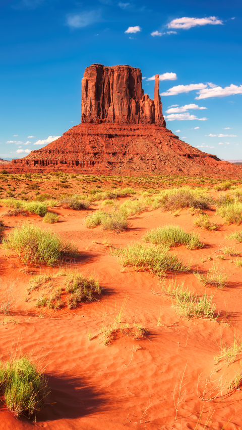 Скачать картинку Пейзаж, Природа, Песок, Пустыня, Сша, Ландшафт, Аризона, Долина Монументов, Земля/природа в телефон бесплатно.