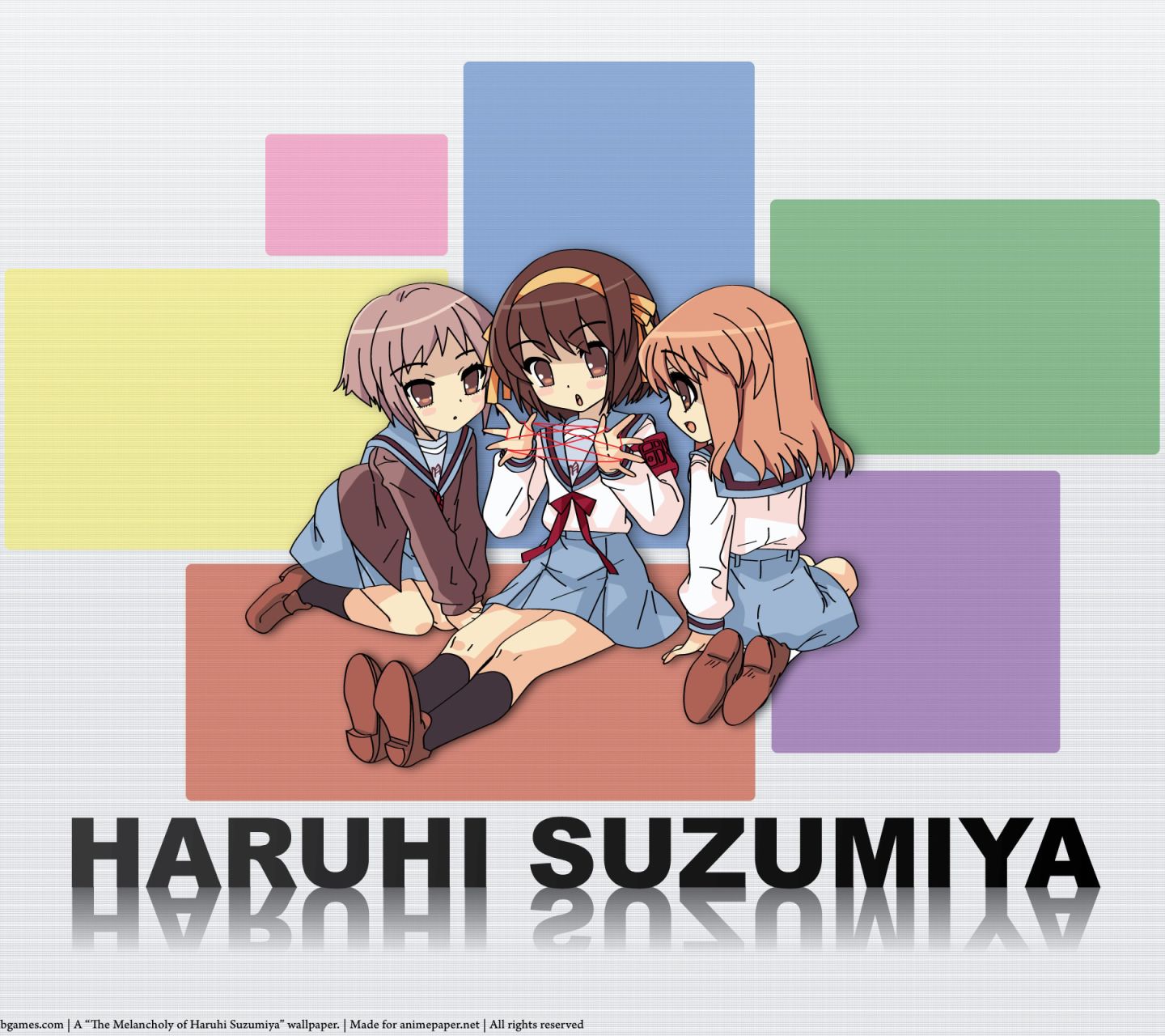 Baixar papel de parede para celular de Anime, Haruhi Suzumiya, Suzumiya Haruhi No Yûutsu, Yuki Nagato, Mikuru Asahina gratuito.