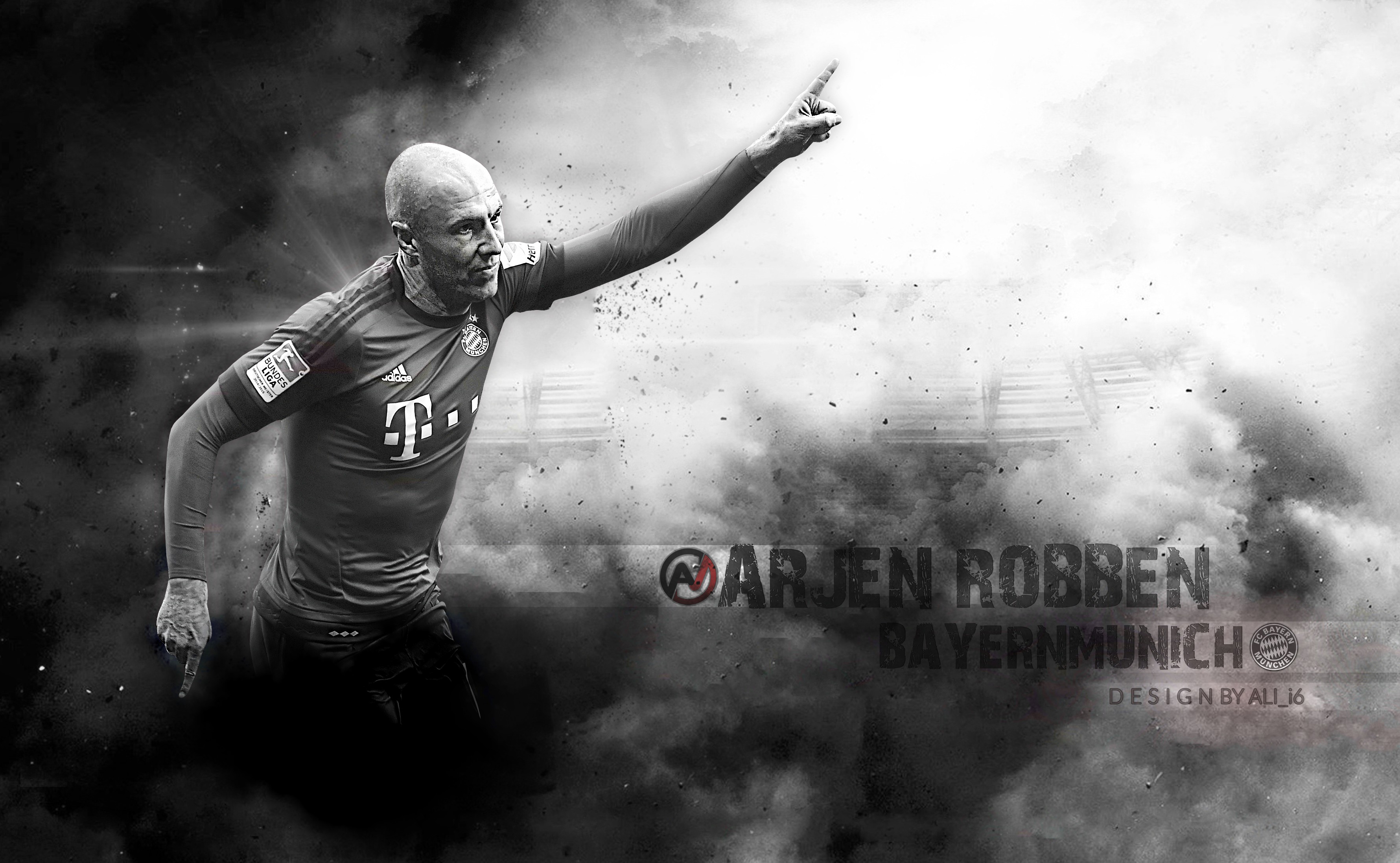 Baixar papel de parede para celular de Esportes, Futebol, Bayern De Munique, Arjen Robben gratuito.