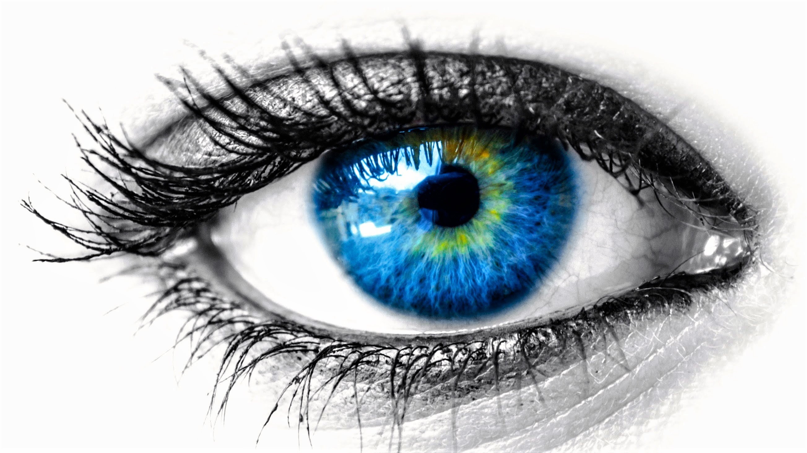 Free download wallpaper Macro, Eye, Women, Blue Eyes on your PC desktop