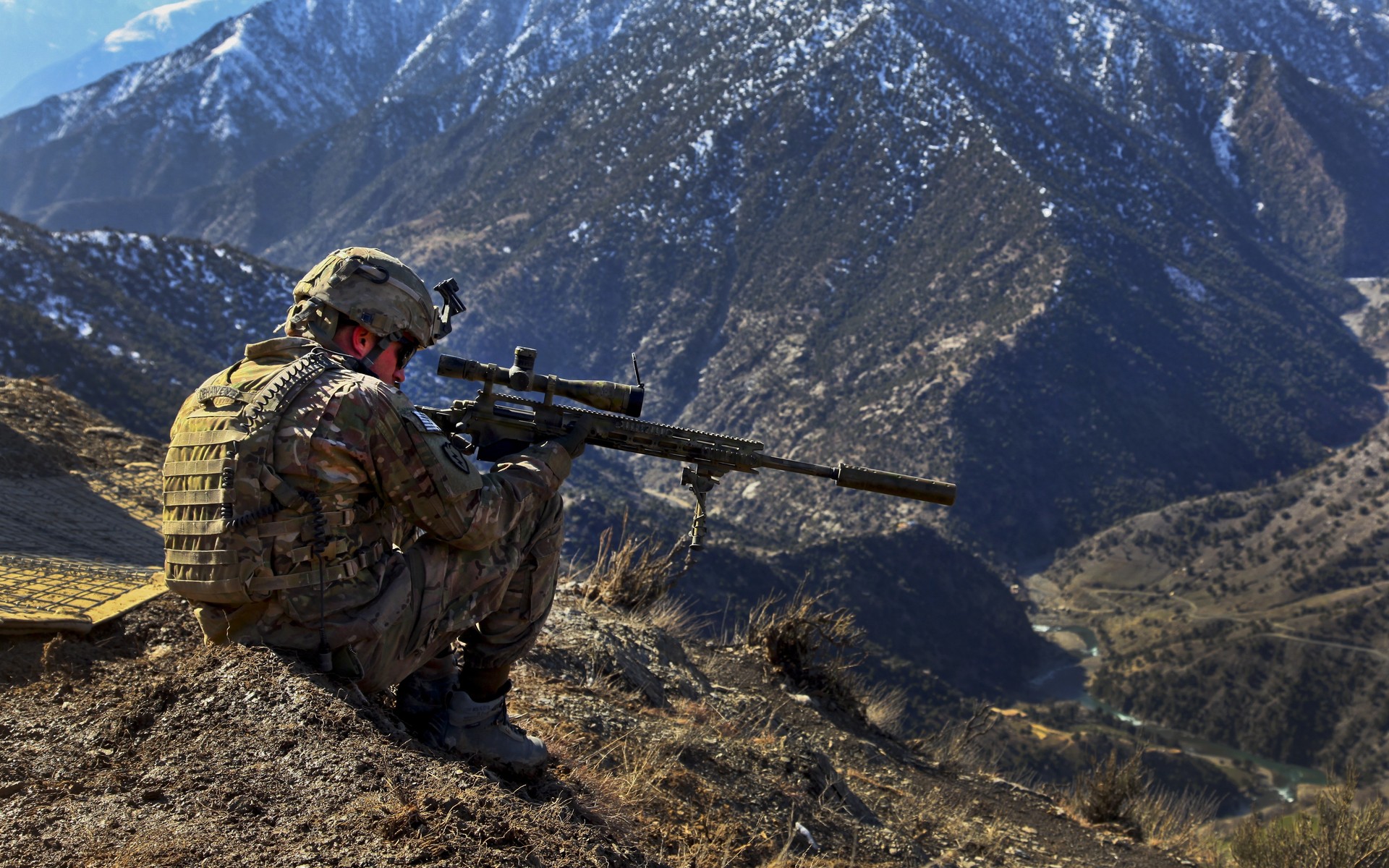 Download mobile wallpaper Military, Sniper for free.