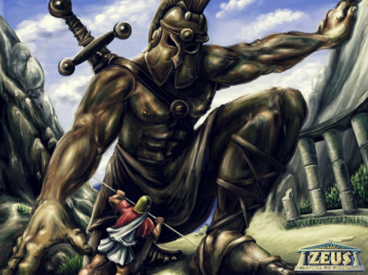 video game, zeus: master of olympus, giant, gods, greek, warrior, zeus