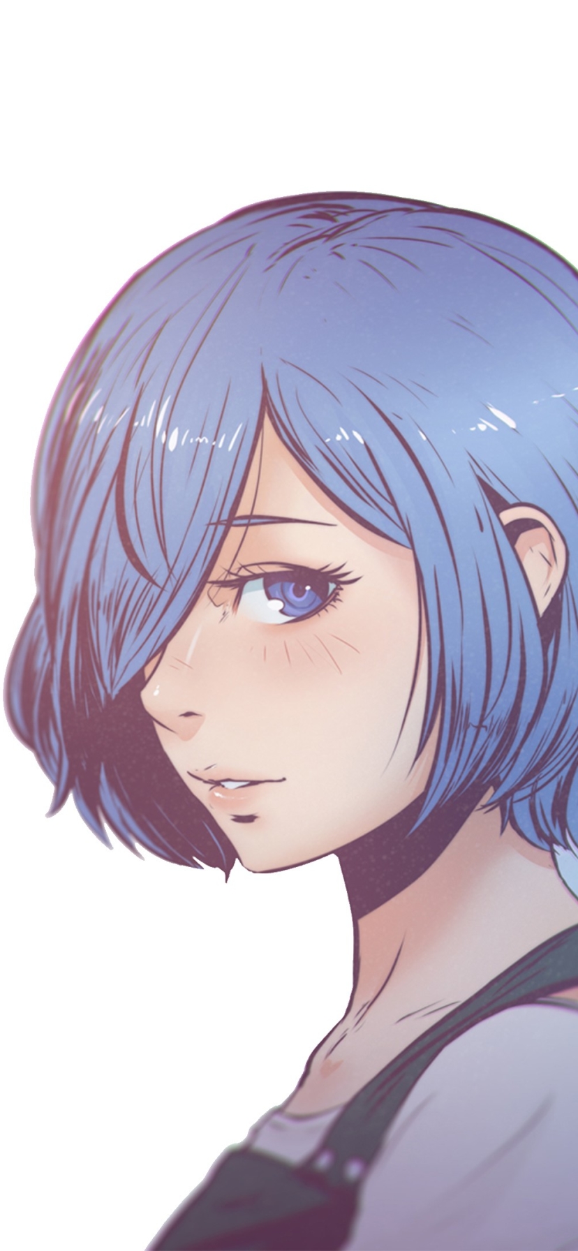 Baixar papel de parede para celular de Anime, Olhos Azuis, Cabelo Azul, Tokyo Ghoul, Touka Kirishima gratuito.