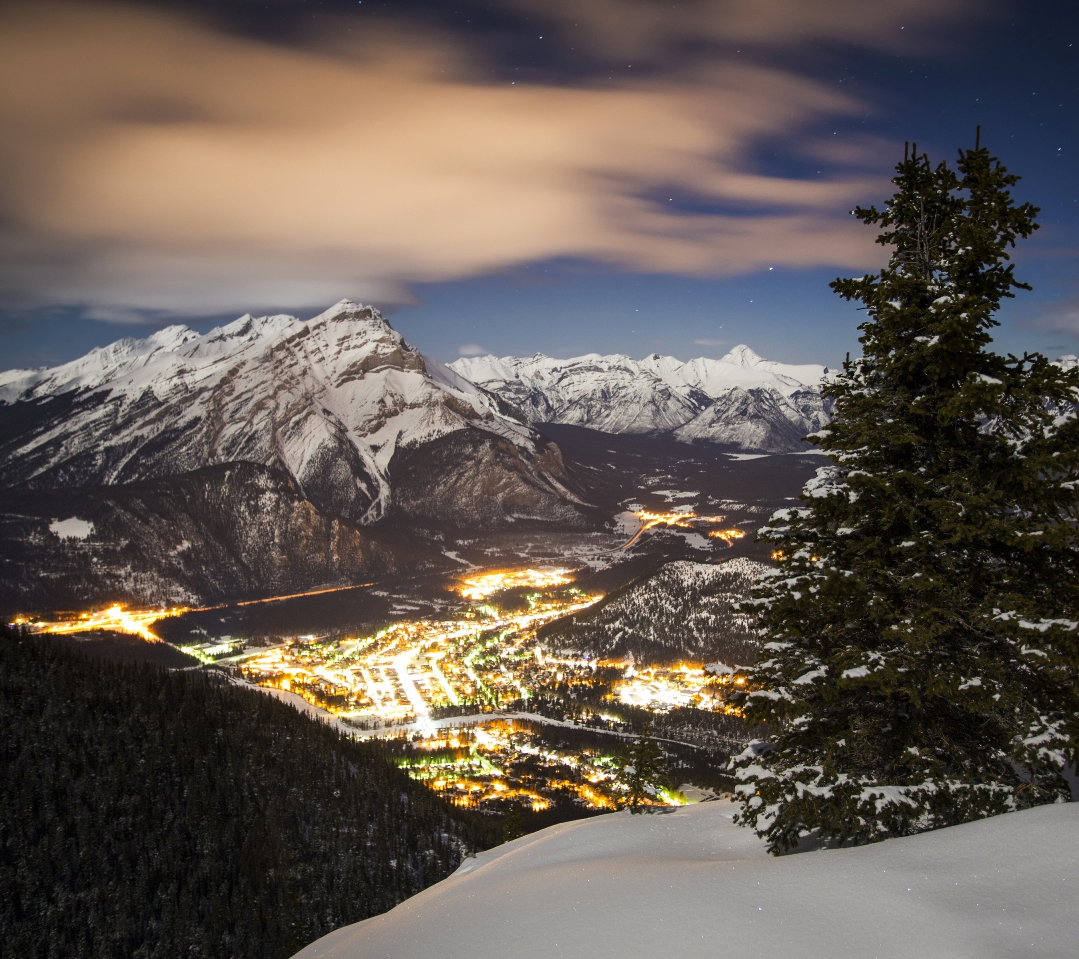 Free download wallpaper Winter, Snow, Mountain, Canada, Tree, Earth, Valley, Photography on your PC desktop