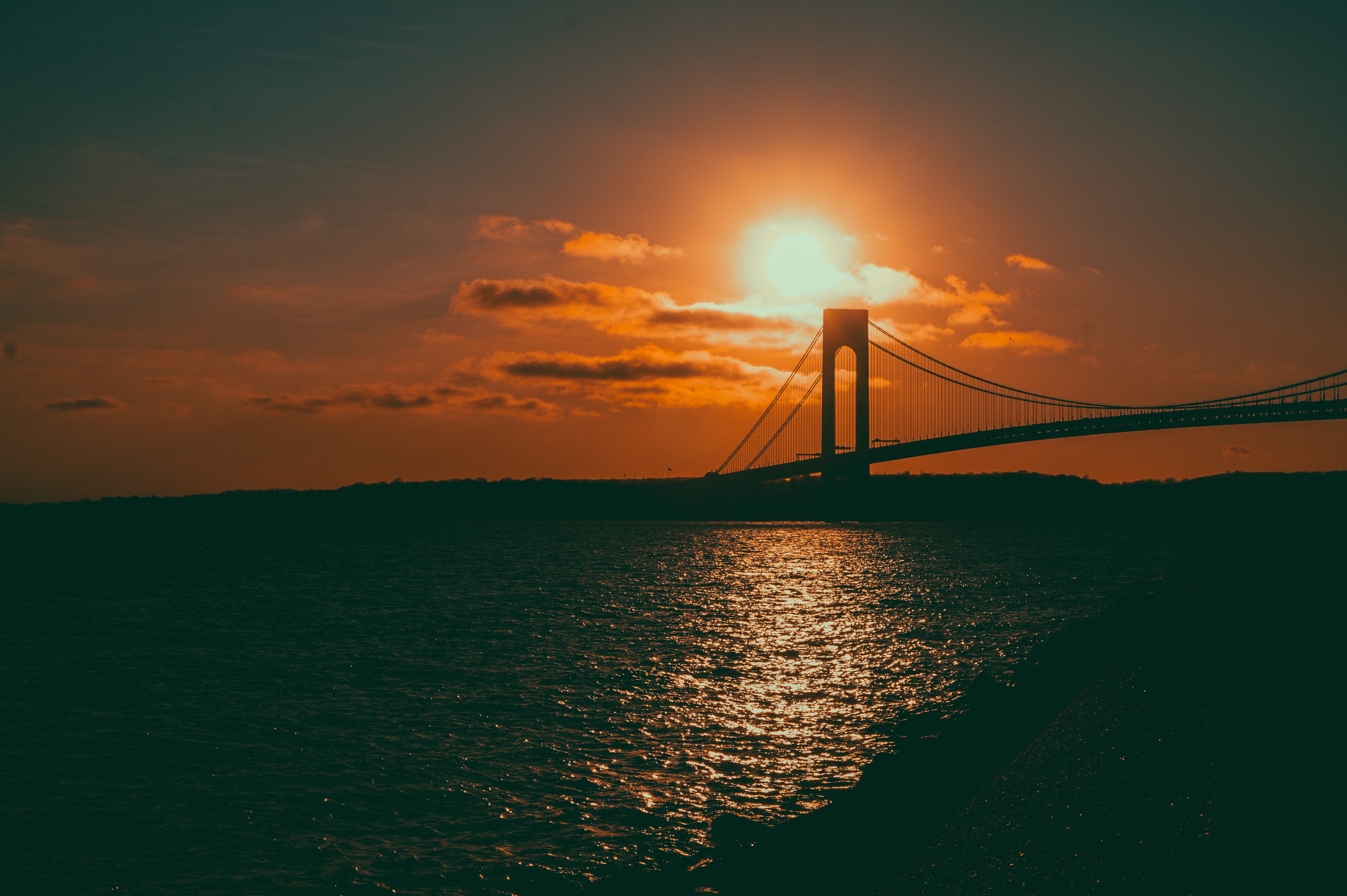 Laden Sie das Brücke, Natur, Sunset, Sea-Bild kostenlos auf Ihren PC-Desktop herunter