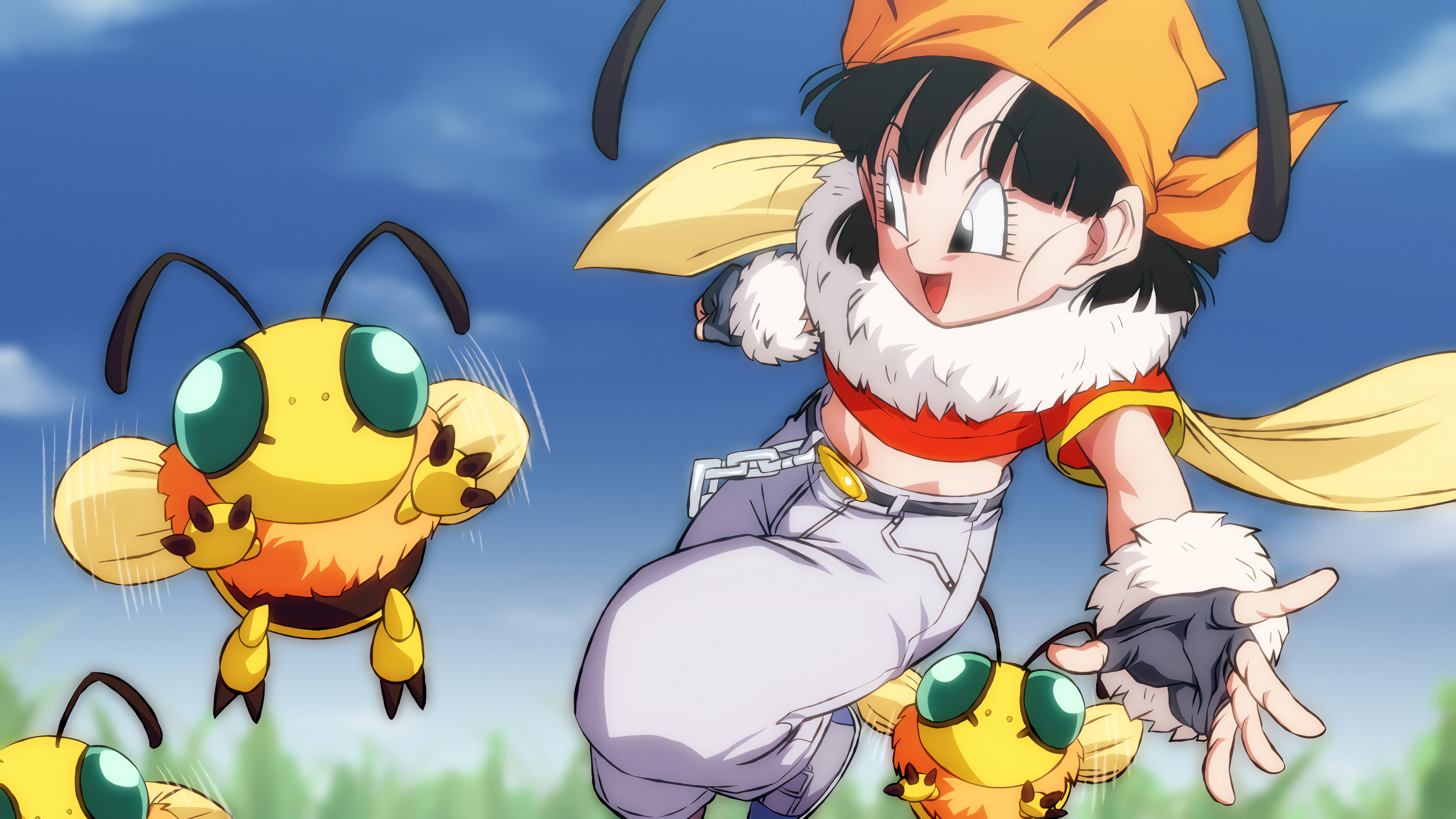 Free download wallpaper Anime, Bee, Dragon Ball, Dragon Ball Gt, Pan (Dragon Ball) on your PC desktop