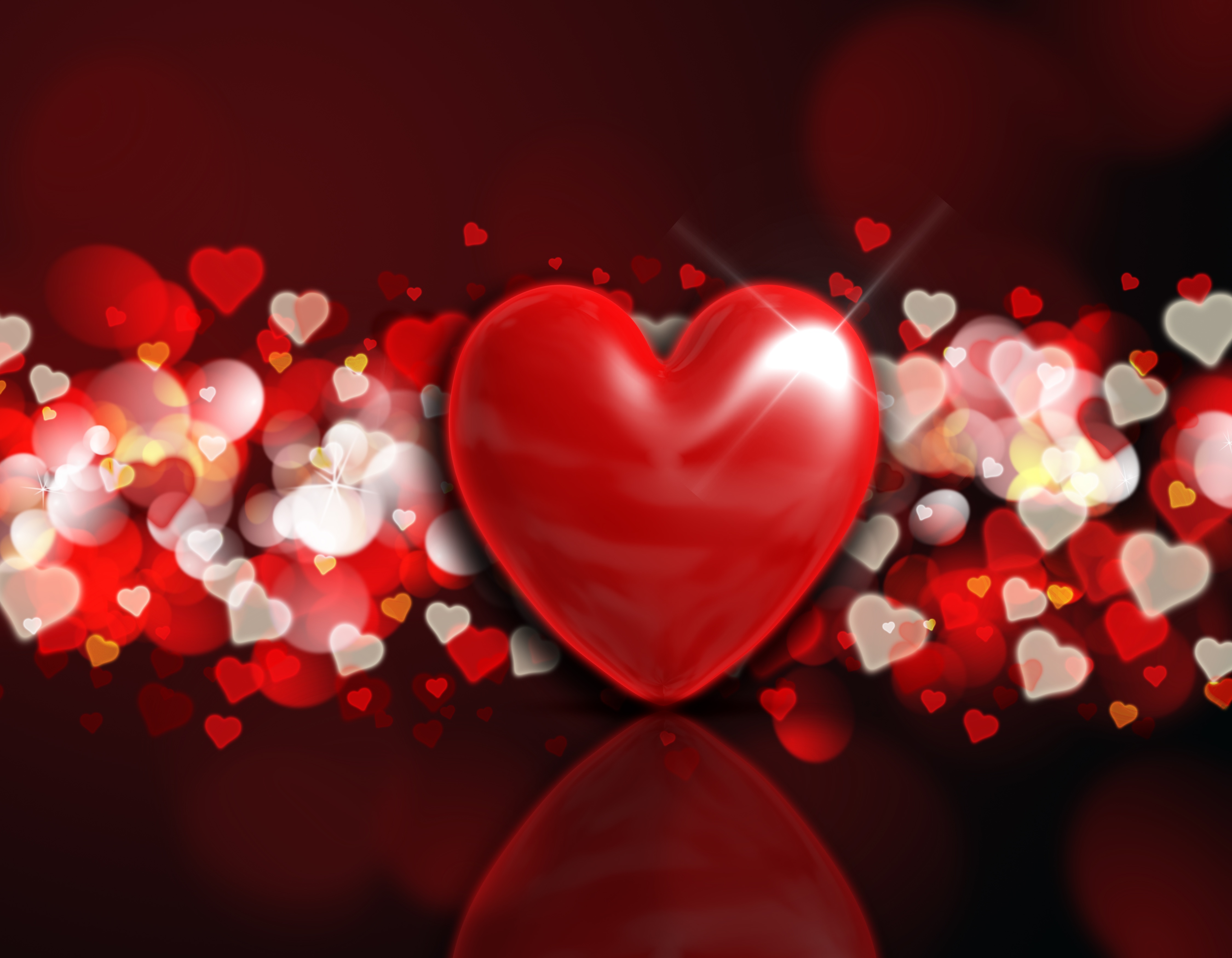 Free download wallpaper Love, Heart, Bokeh, Artistic on your PC desktop