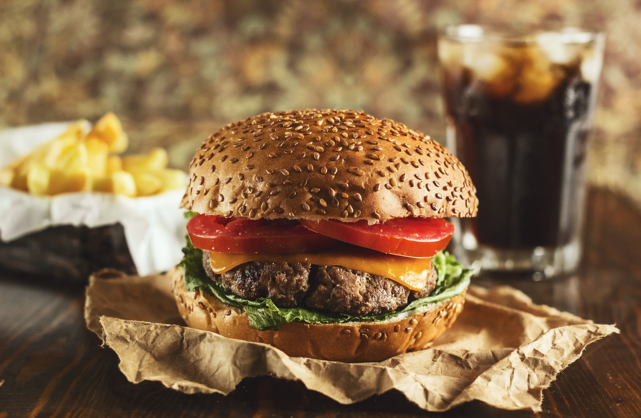 無料モバイル壁紙バーガー, 食べ物をダウンロードします。