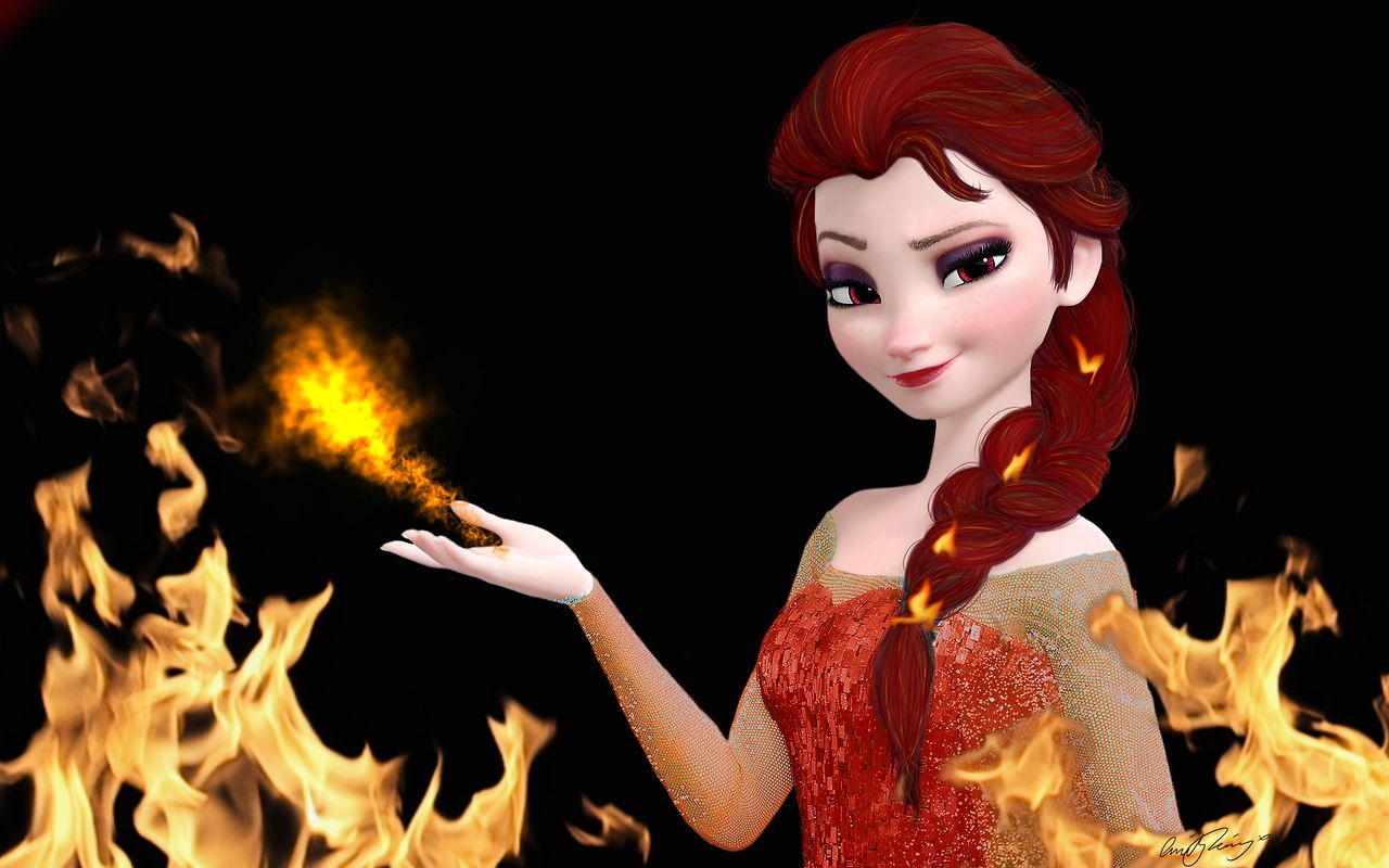Descarga gratis la imagen Fuego, Películas, Frozen: El Reino Del Hielo, Elsa (Congelada) en el escritorio de tu PC