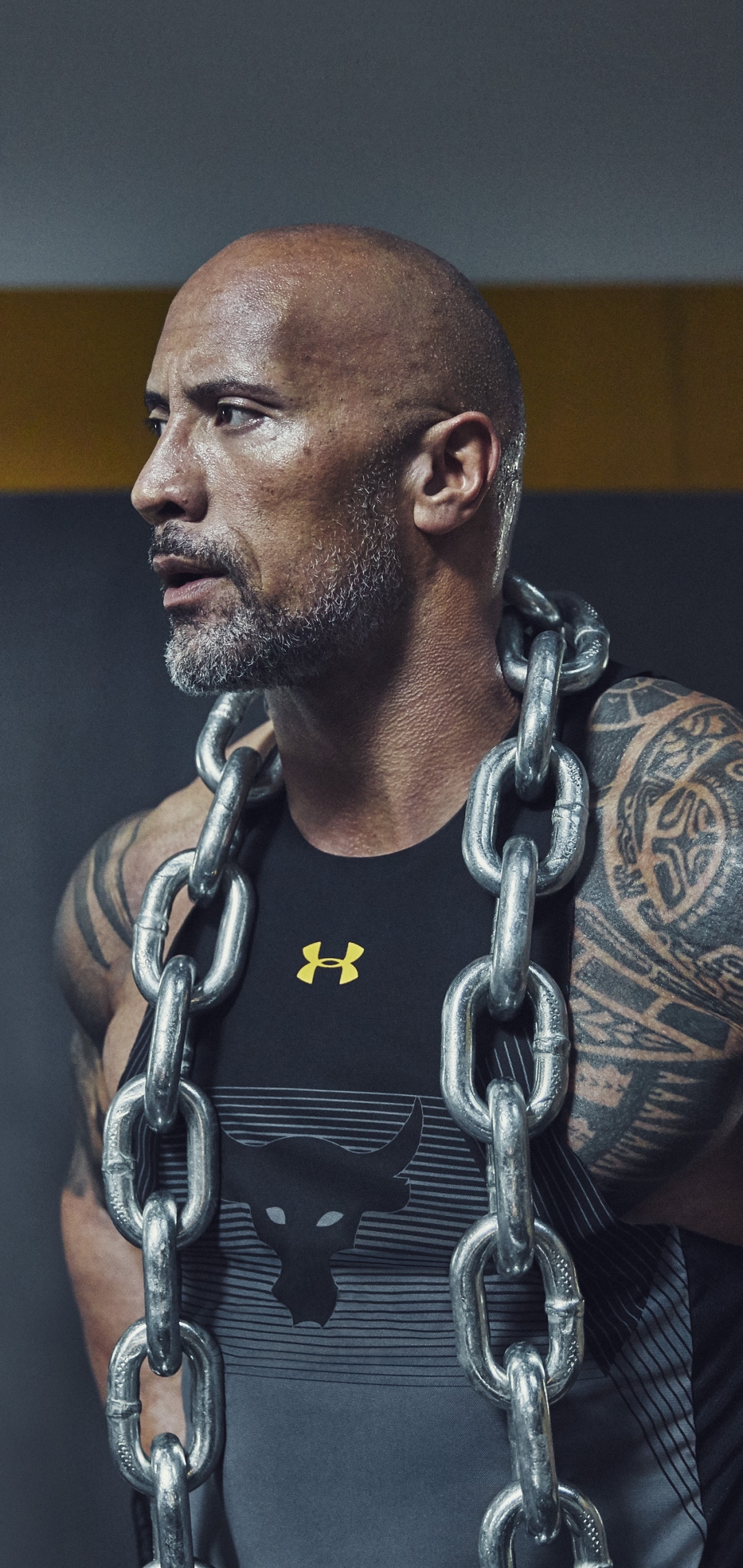 Download mobile wallpaper Dwayne Johnson, Tattoo, American, Celebrity, Actor for free.