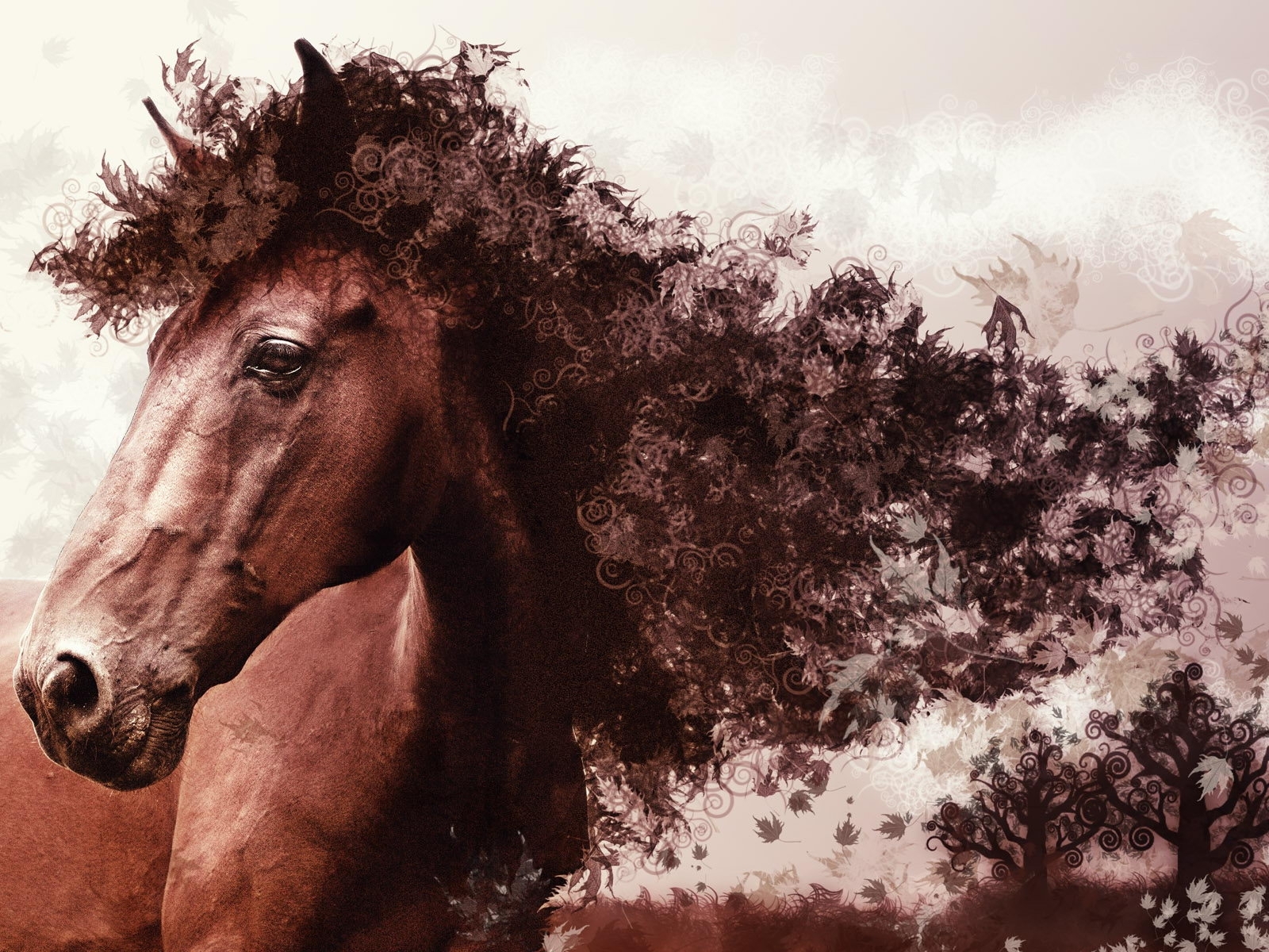 Free download wallpaper Animals, Art, Horses on your PC desktop